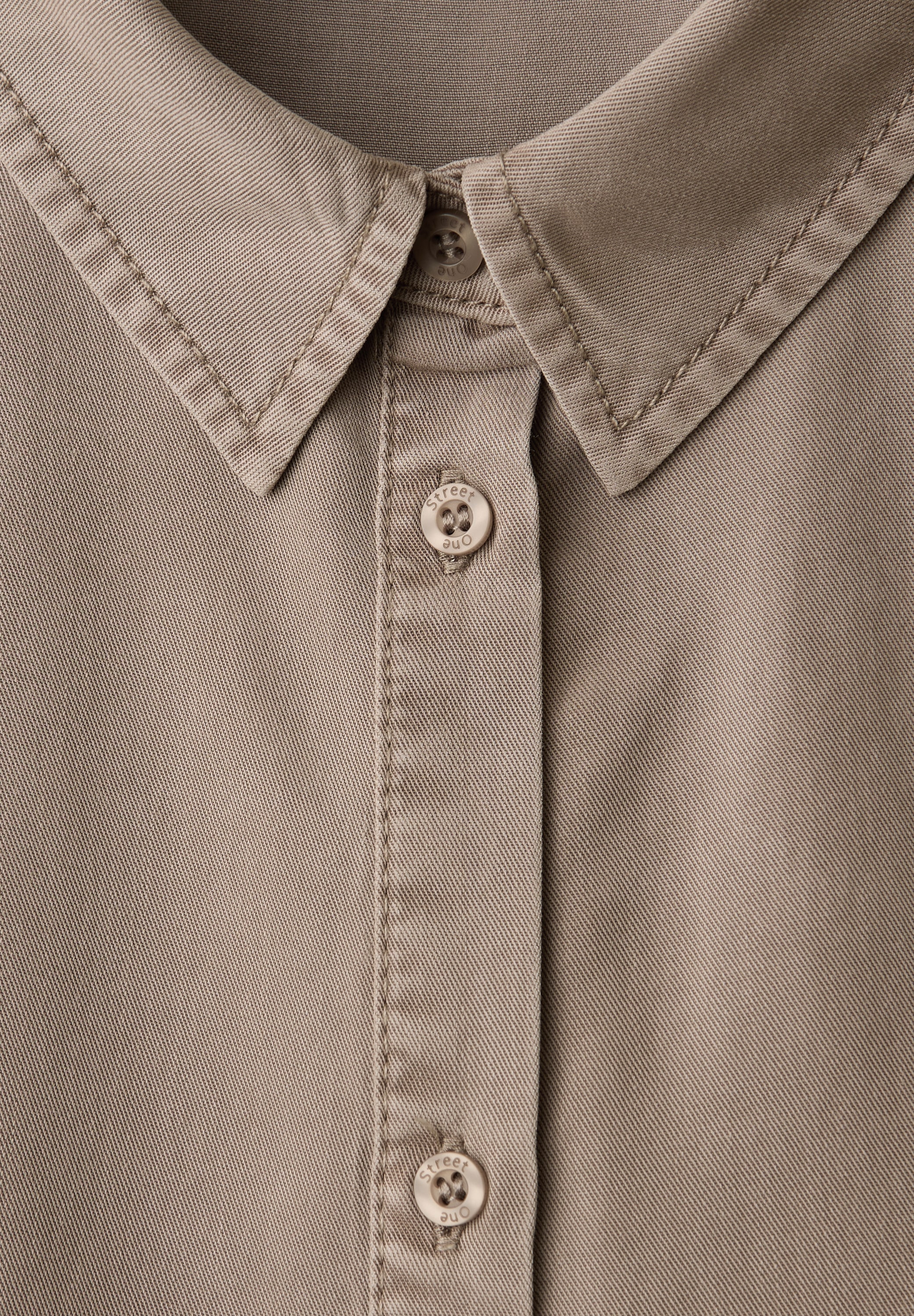 STREET ONE Hemdbluse im Washed-Look, 3/4-Arm