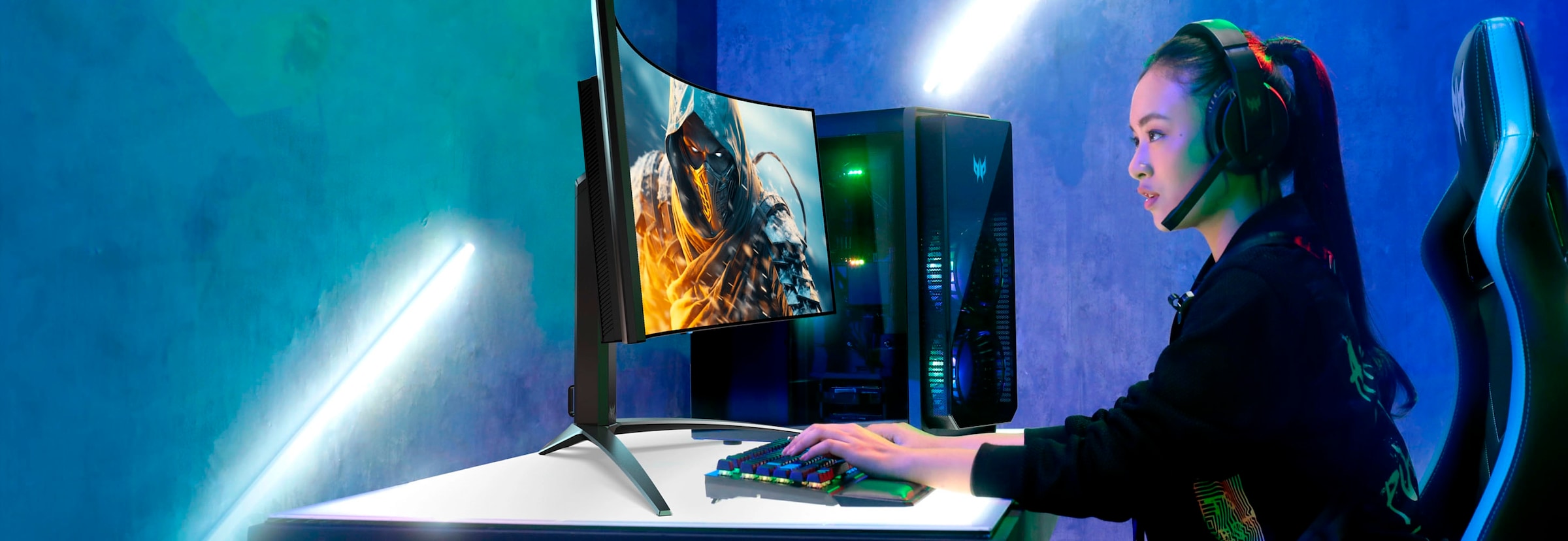 Acer OLED-Monitor »X39bmiiphuzx«, 99 cm/39 Zoll, 3440 x 1440 px, UWQHD, 0,01 ms Reaktionszeit, 240 Hz