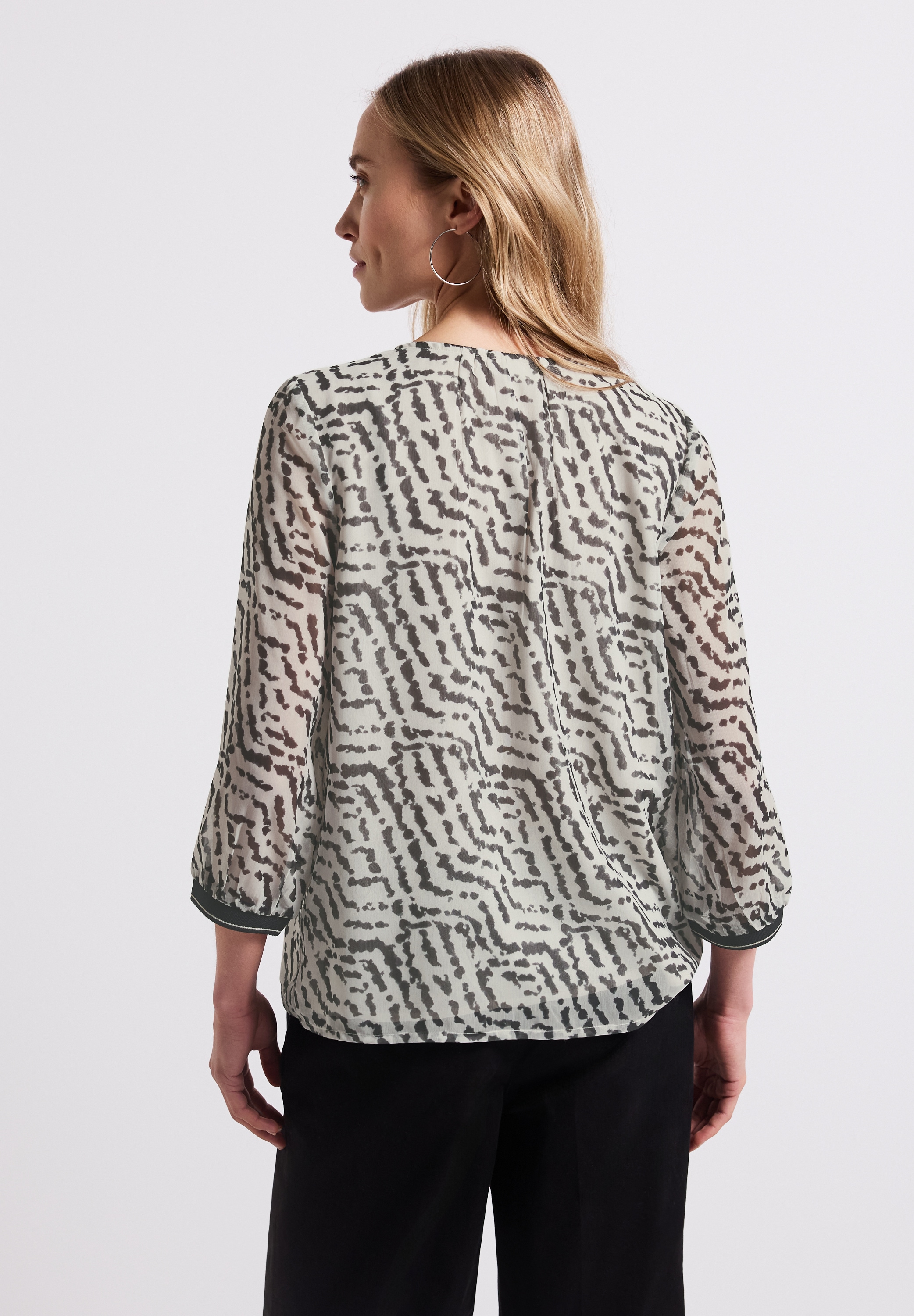 STREET ONE Chiffonbluse, mit All-Over Print