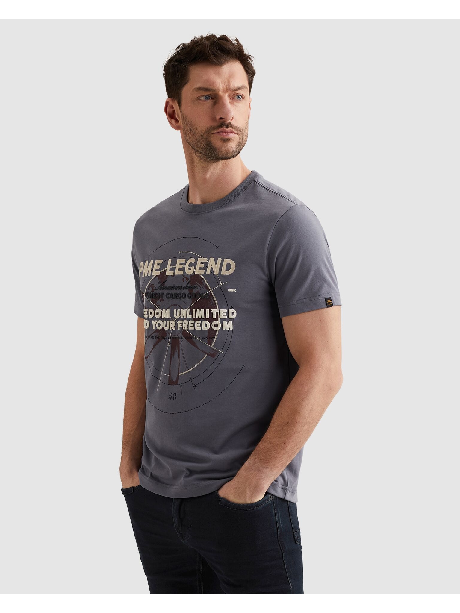 PME LEGEND T-Shirt »Short Sleeve R-Neck Heavy Jersey« mit Print, Regular Fit