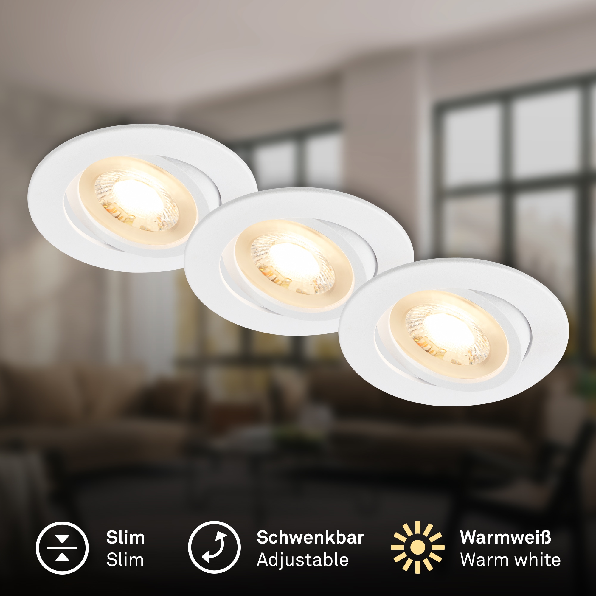 Briloner Leuchten LED Einbauleuchte »PIWO 7686066«