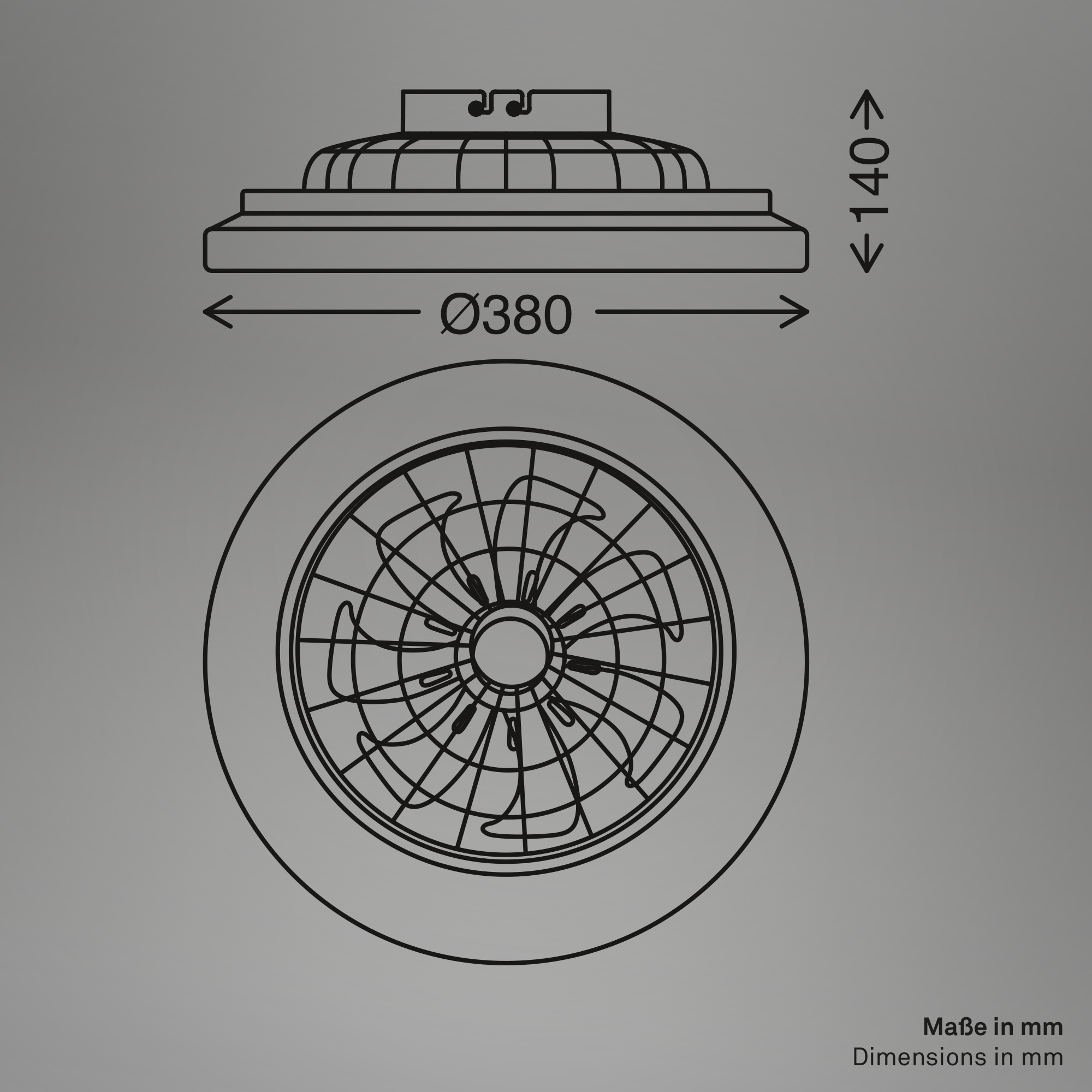 Briloner Leuchten LED Deckenleuchte »PAFO« LED-Board 1 Stk. warmweiß - kaltweiß 38 x 14 cm (DxH), Schlafzimmer, Wohnzimmer, Esszimmer, Flur, Küche