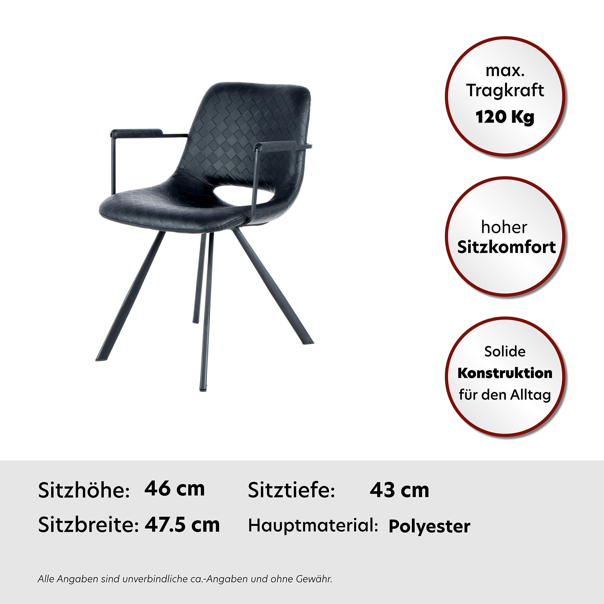 Kayoom Stuhl »Josephine 625 2er-Set, pflegeleicht«, (Set), 2 St., pflegeleicht