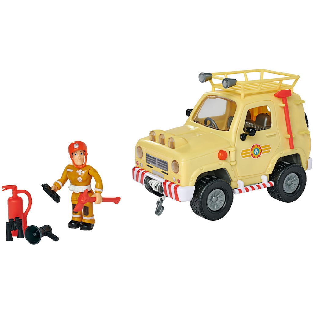 SIMBA Spielzeug-Auto »Feuerwehrmann Sam, 4x4 Geländewagen«, mit Lichteffekten