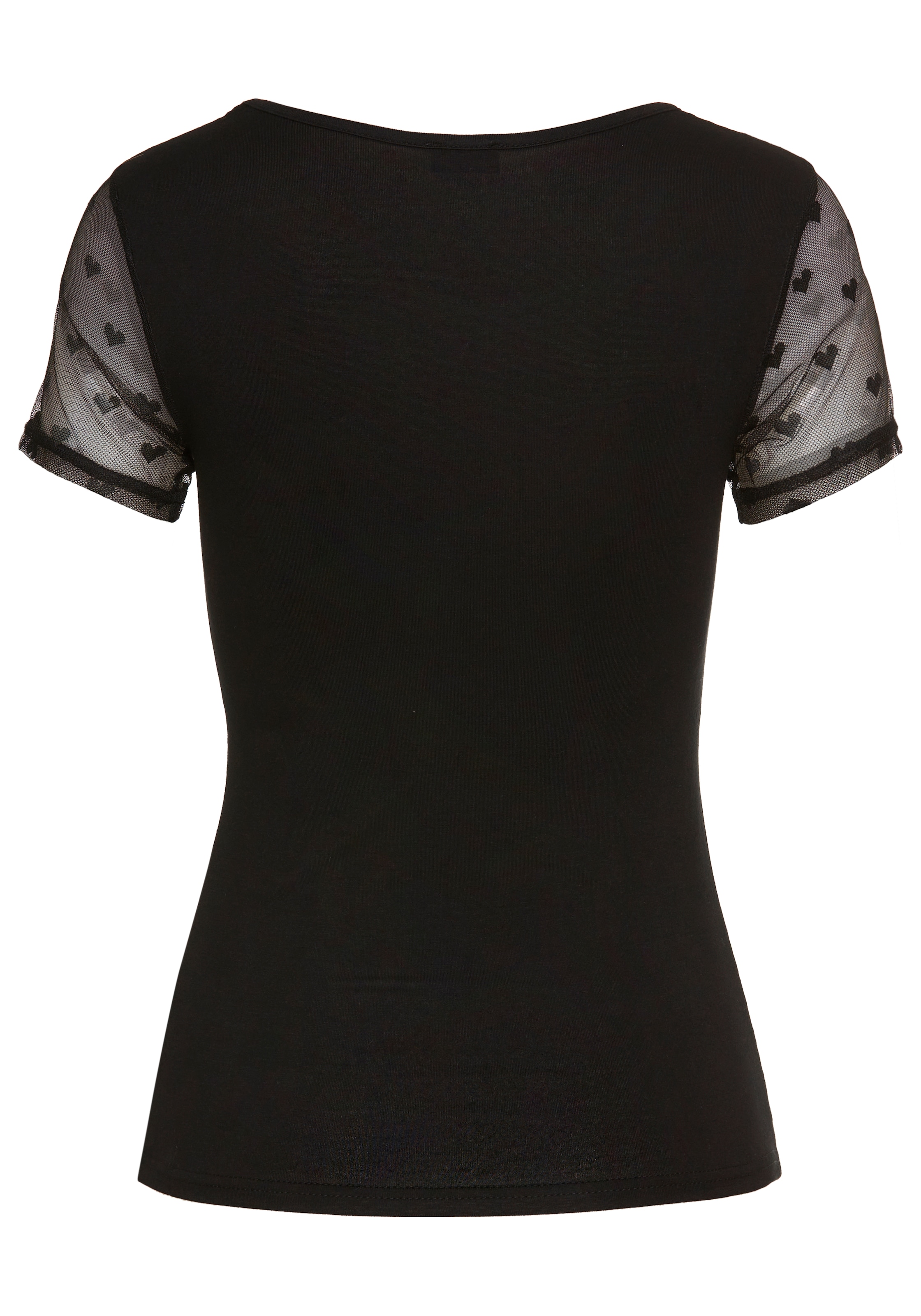 Laura Scott T-Shirt, mit edlem Mesheinsatz