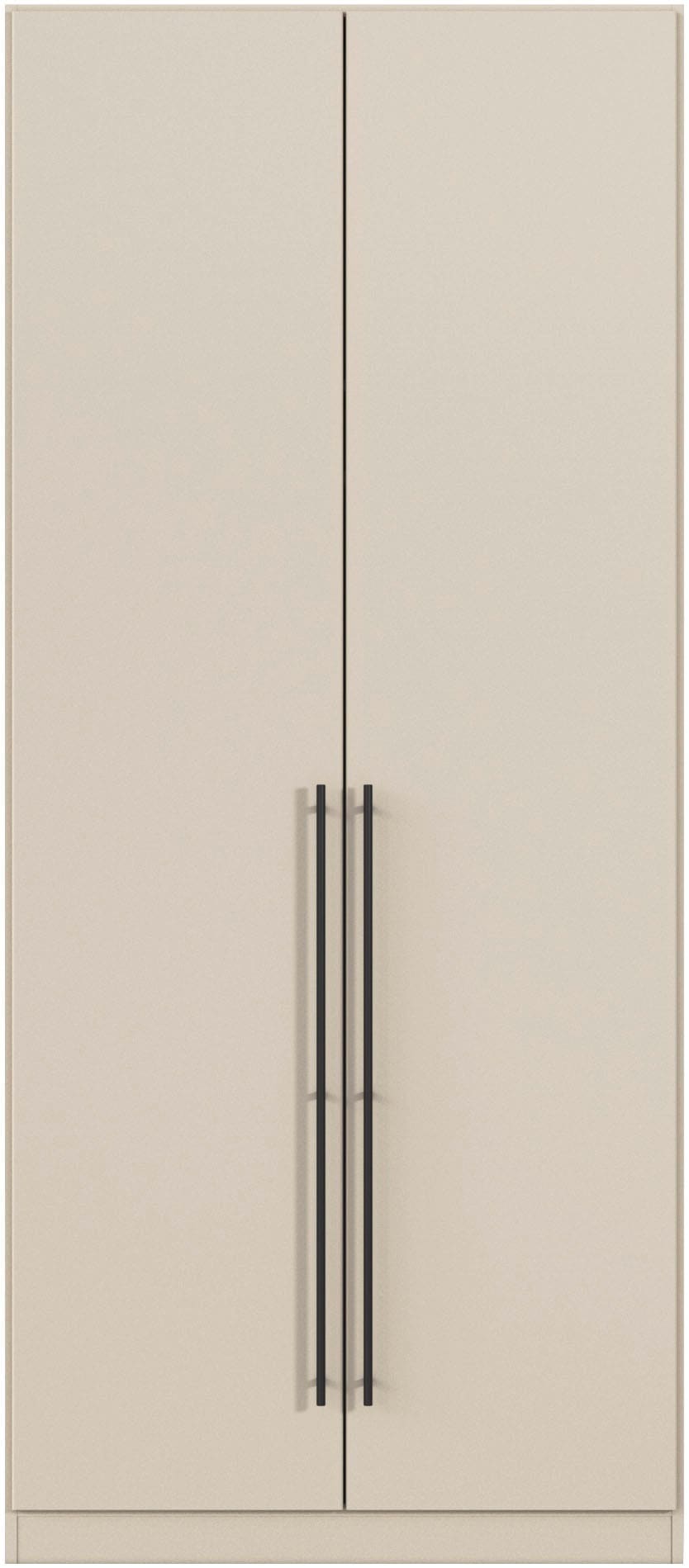 OTTO home Kleiderschrank »Mehrzweckschrank Aktenschrank Möbel Mietswohnung Schlafzimmer AVOLA« 3 verschiedene Ausstattungen BASIC/CLASSIC/PREMIUM (inkl. SOFT-CLOSE),  mit hochwertigen Stangengriffen in Schwarz aus Metall MADE IN GERMANY