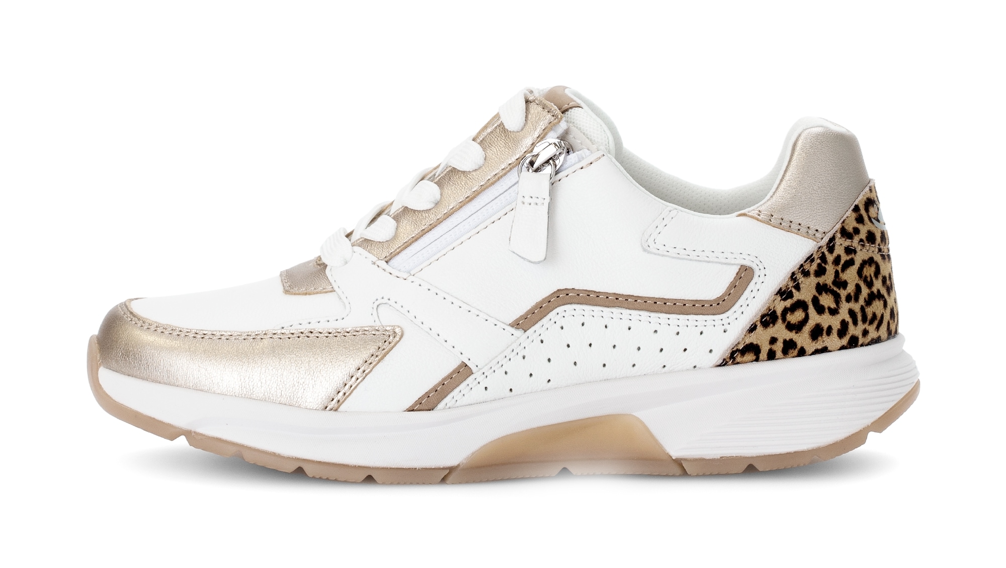 rollingsoft Keilsneaker  , Freizeitschuh, Halbschuh, Schnürschuh mit Kontrastbesätzen