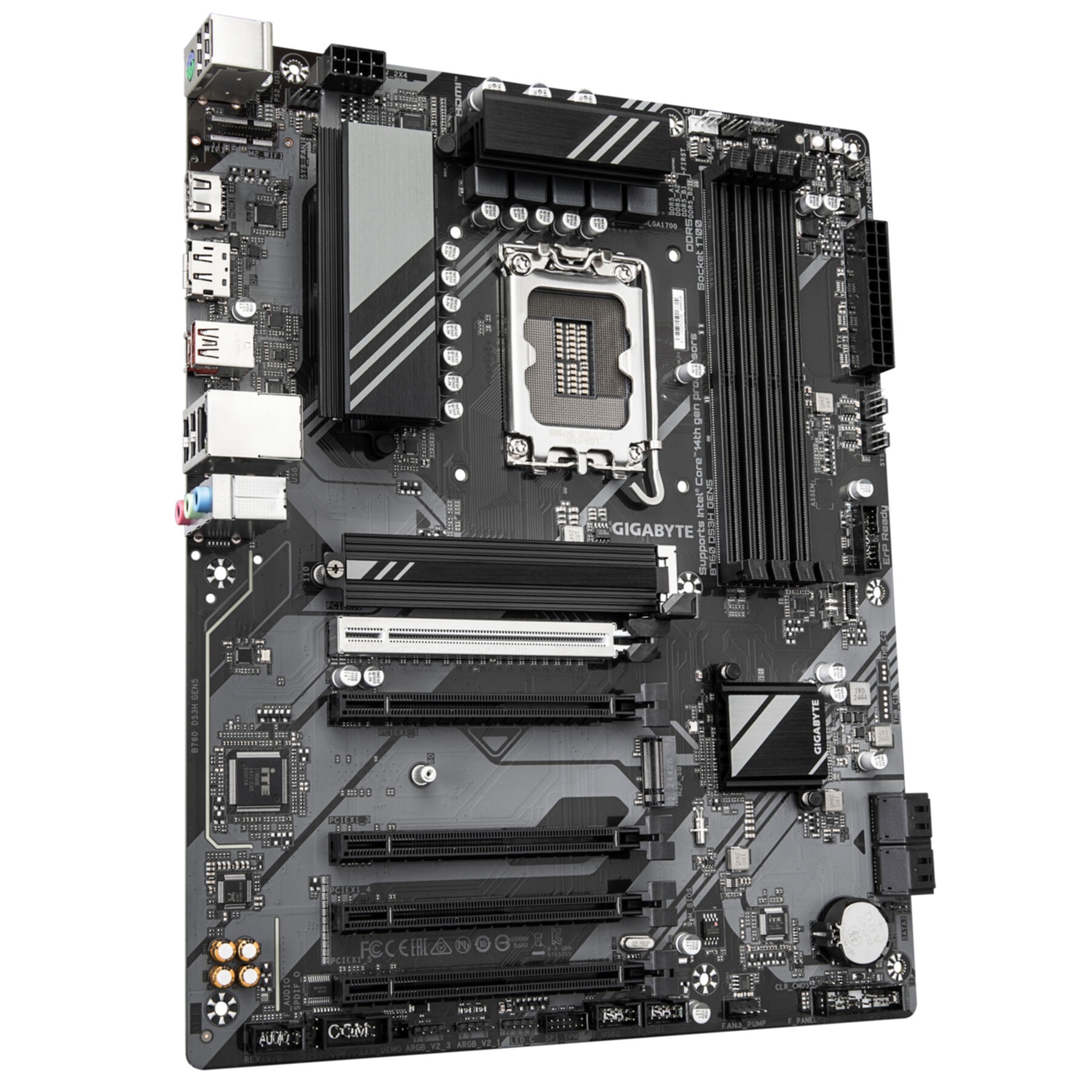 Gigabyte Mainboard »B760 DS3H GEN5 Mainboard – Unterstützt Intel Core Prozessoren der 14.«