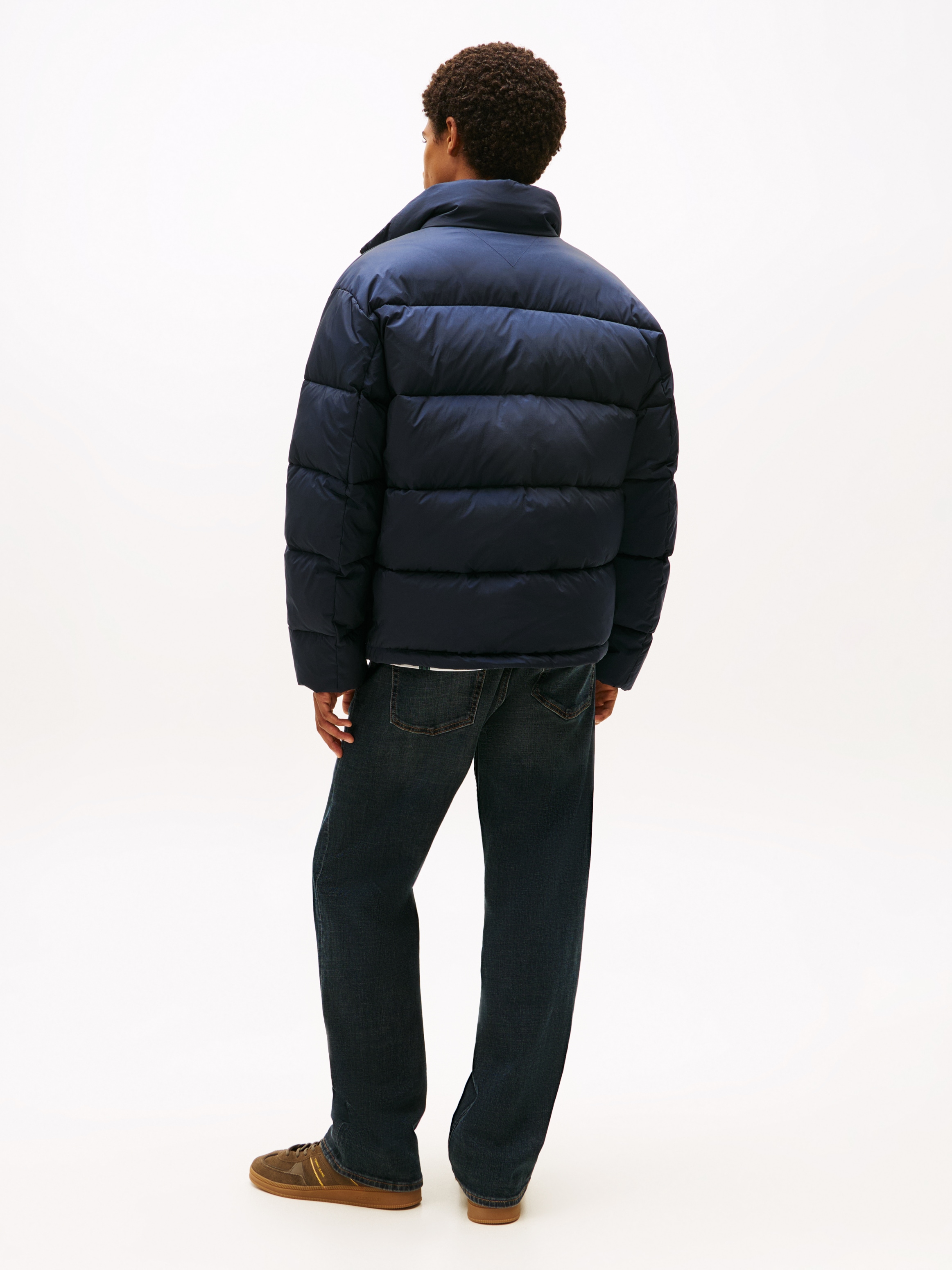 Tommy Jeans Steppjacke »VAIL PUFFER« ohne Kapuze Winterjacke Pufferjacket Regular fit mit Rundhalsausschnitt