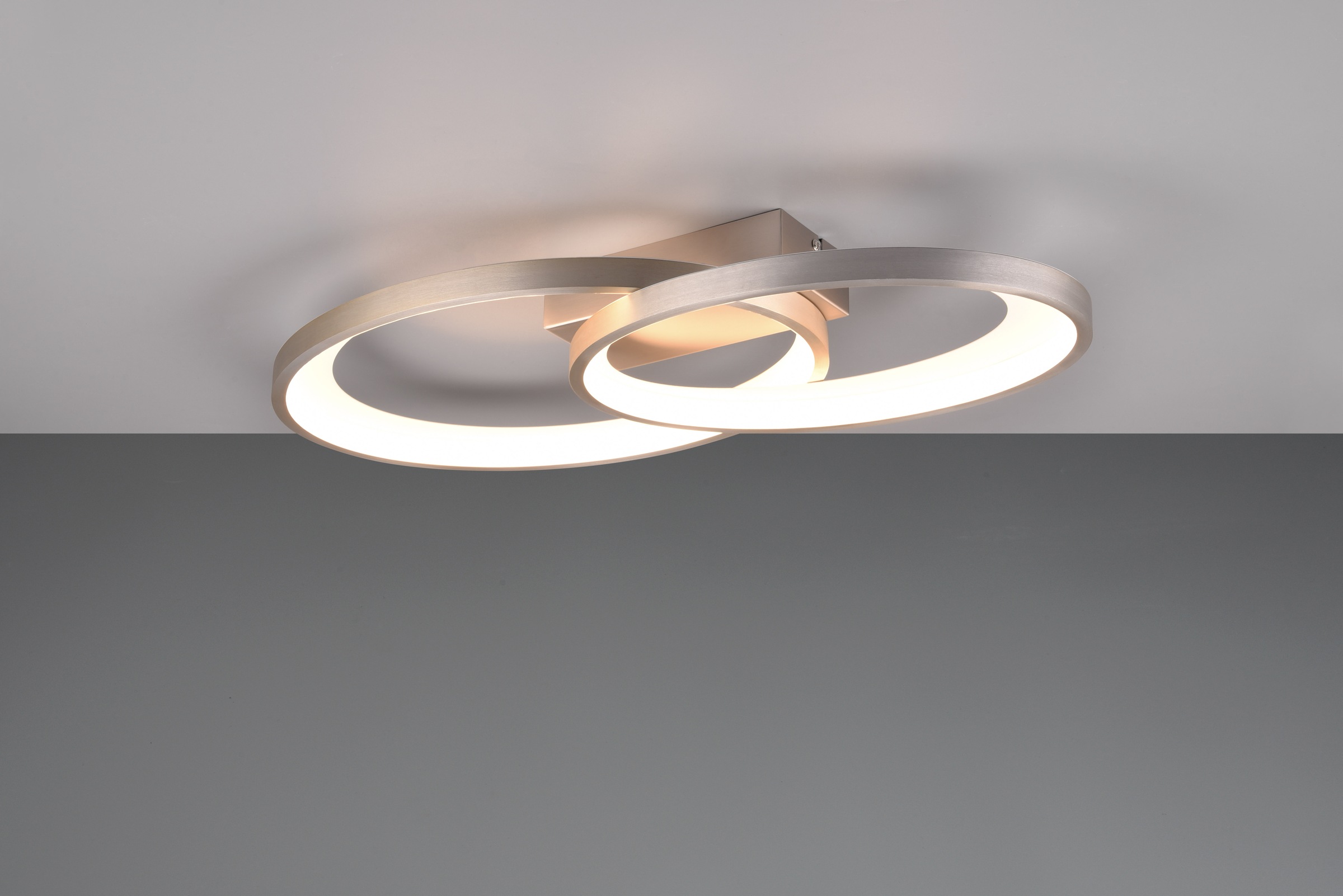 REALITY Leuchten LED Deckenleuchte »MALAGA, LED Deckenlampe warmweiß 25W 2900 Lumen auch Wandmontage mögl.«, 1 flammig, Leuchtmittel LED-Board | LED fest integriert, indirektes Licht, 57x30cm, Wand- Deckenleuchte Schlafzimmer Wohnzimmer
