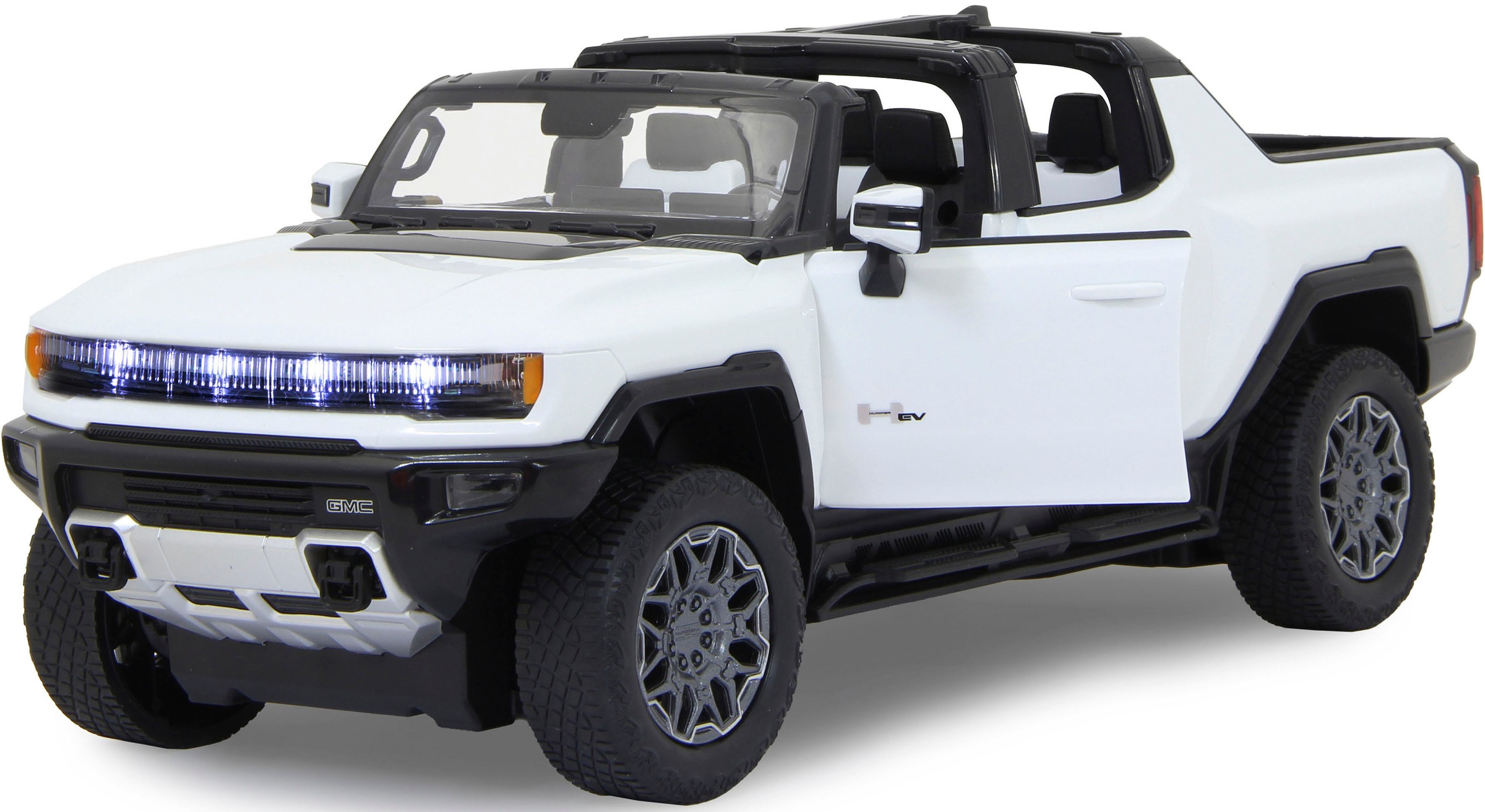 Jamara RC-Auto »Deluxe Cars, Hummer EV 1:16, weiß - 2,4 GHz«, mit LED-Lichtern