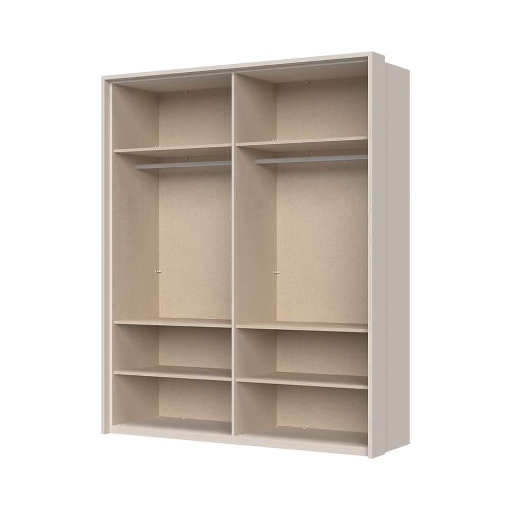 Places of Style Drehtürenschrank »Opera mit oder ohne Kranz inkl. LED-Beleuchtung, B: 92,137 oder 182 cm«, UV lackiert, Soft Close Funktion, Höhenverstellbare Füße