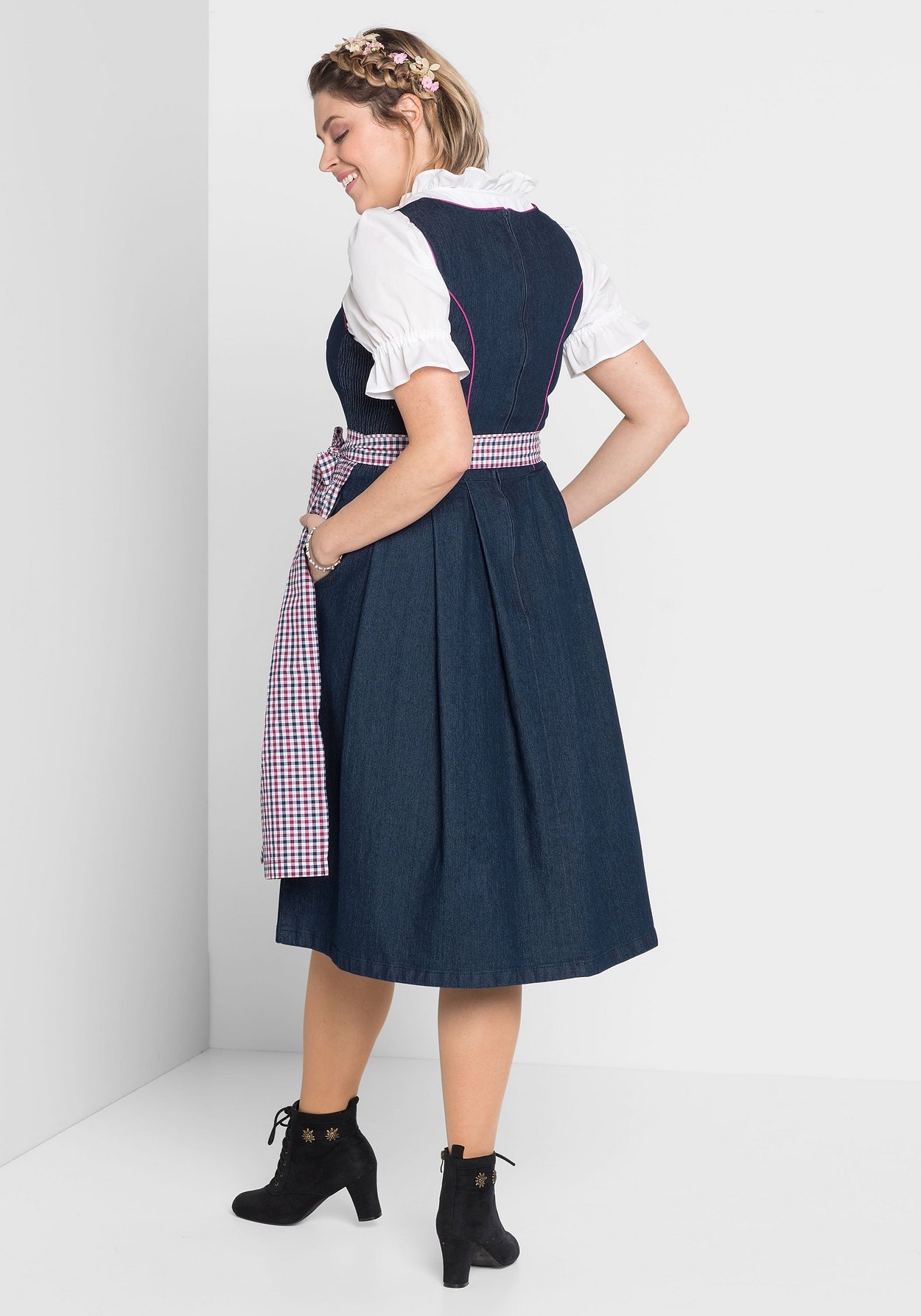 Sheego Dirndl »Dirndl mit Schürze 2tlg«, mit Schürze 2tlg