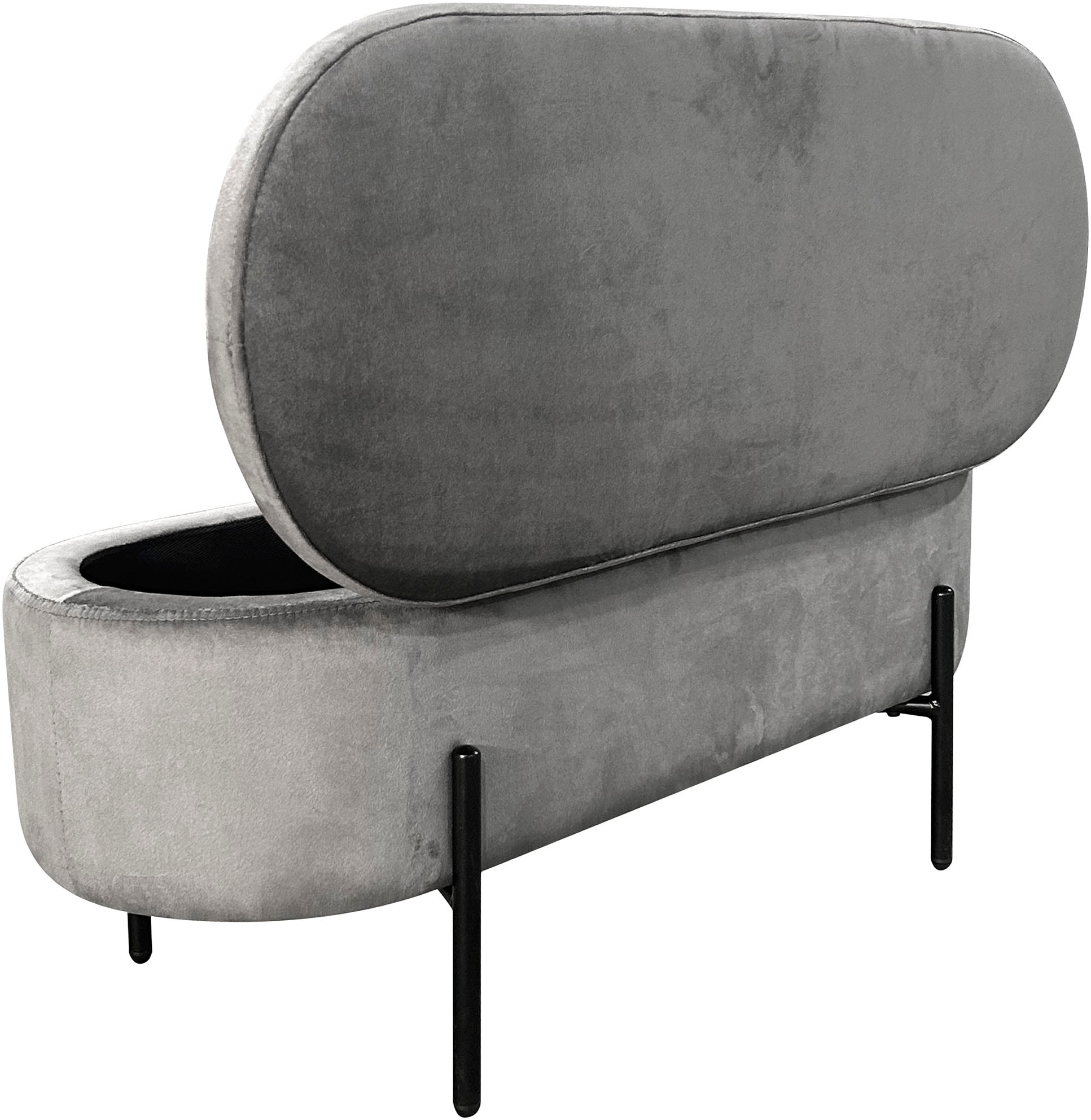 byLIVING Sitzbank »NOVA« Samt, mit Stauraum/Truhe, Innenmaß Truhe 26,5 x 83cm, Höhe: 19 cm