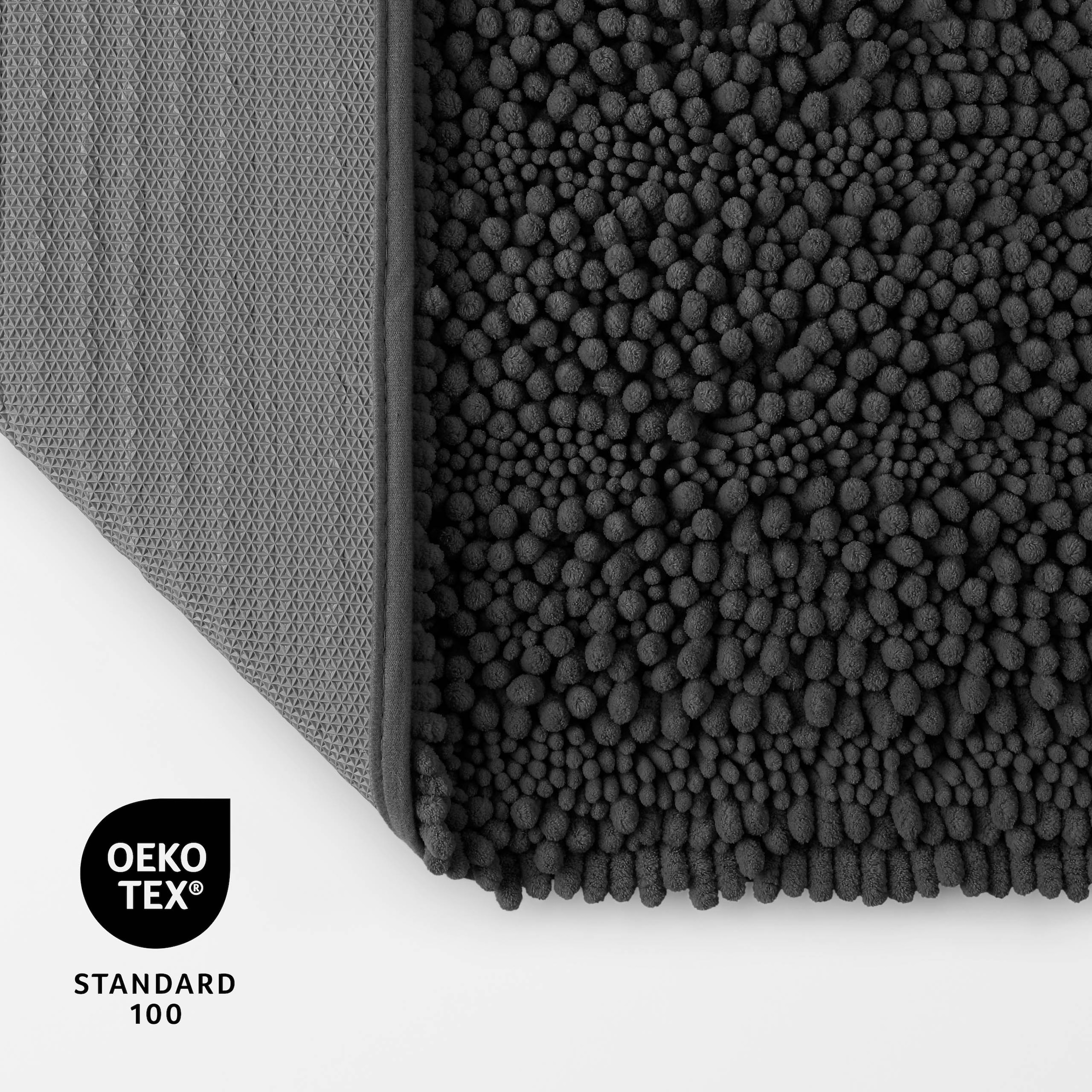 OTTO home Badematte »Torrni« Höhe 22 mm rutschhemmend beschichtet fußbodenheizungsgeeignet | schnell trocknend Badteppich, getuftet, modern, Uni, antirutsch, flauschig, hochflor