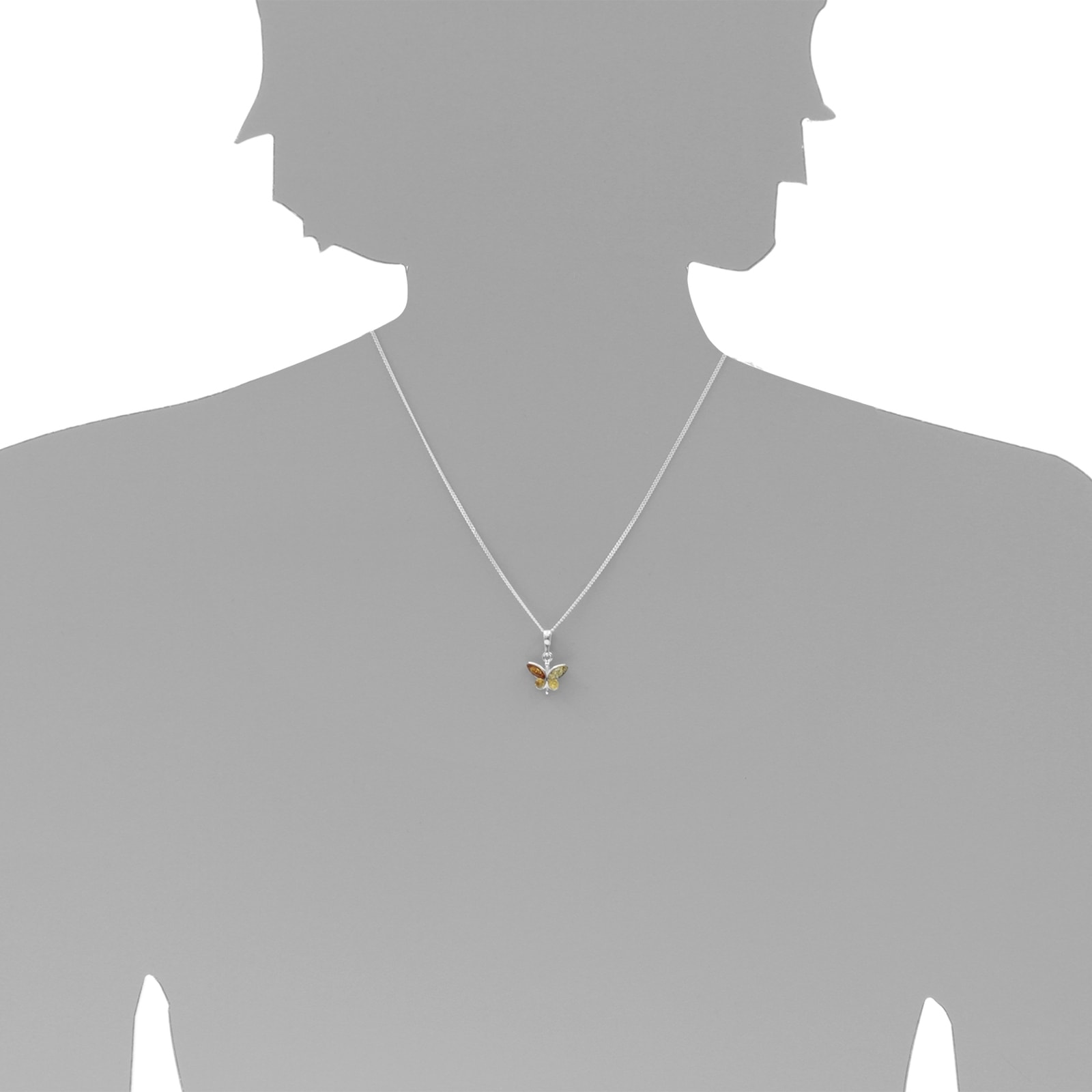 OSTSEE-SCHMUCK Kettenanhänger »Ostsee-Schmuck Anhänger Schmetterling Anhänger Schmetterling« 1 Stk. tlg.