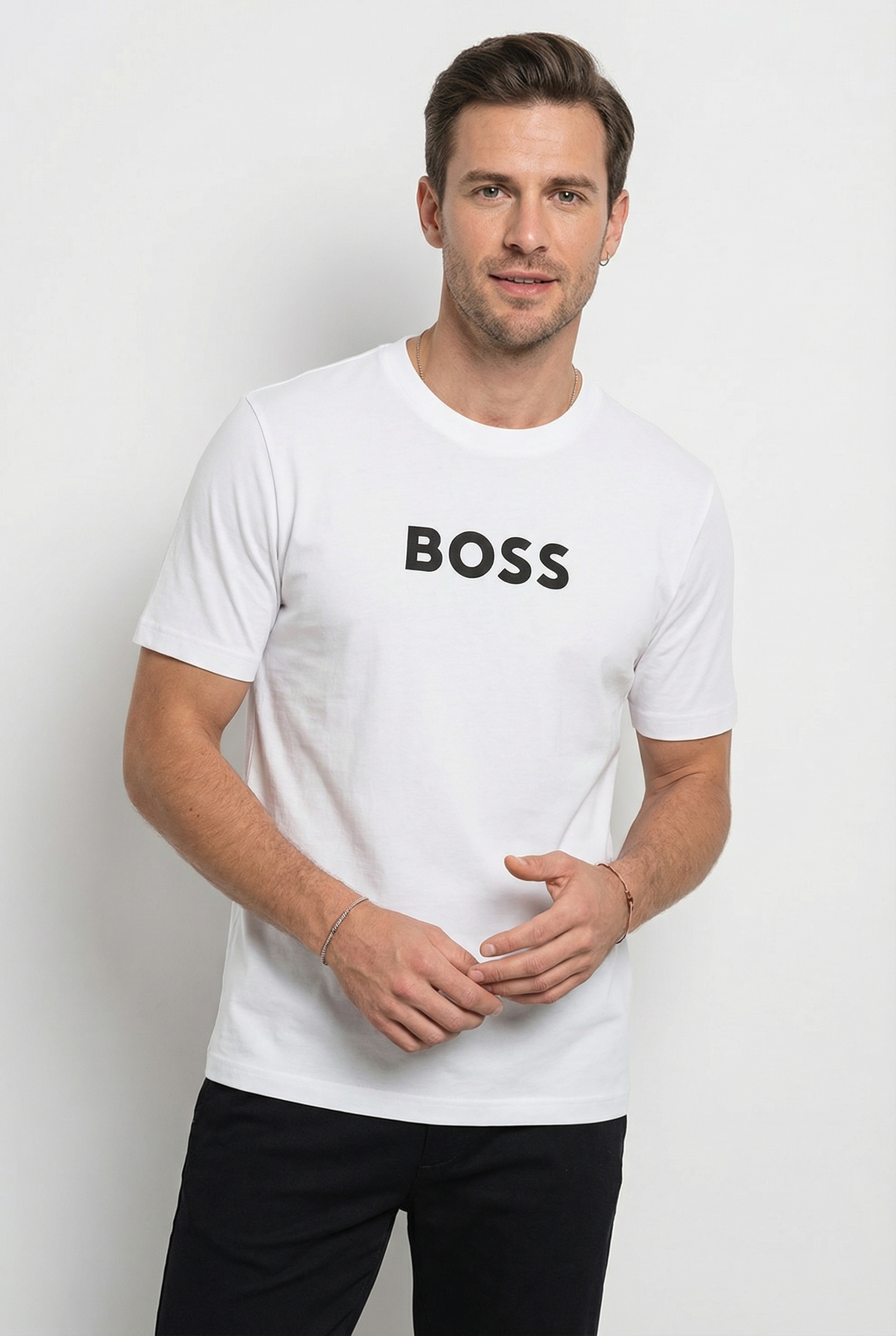 BOSS GREEN T-Shirt »TS Logo« reine Baumwolle, Regular Fit, Rundhalsausschnitt