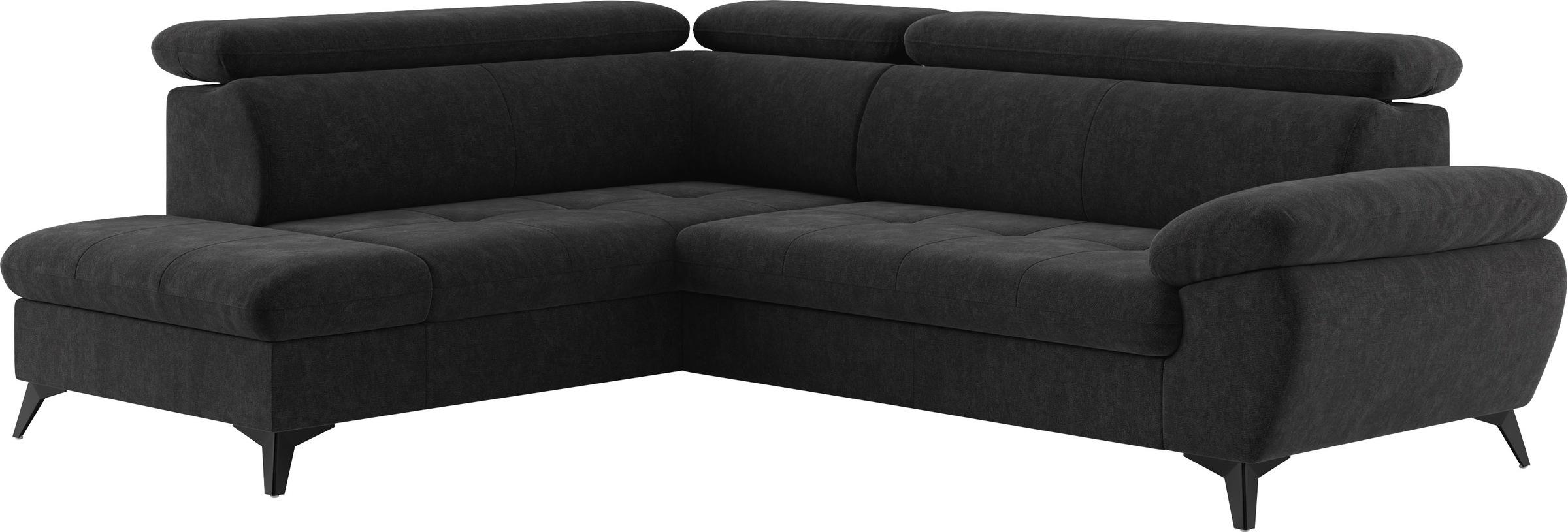 COTTA Ecksofa »Hudson L-Form«, mit Kopfteilverstellung, wahlweise mit Bettfunktion & Bettkasten