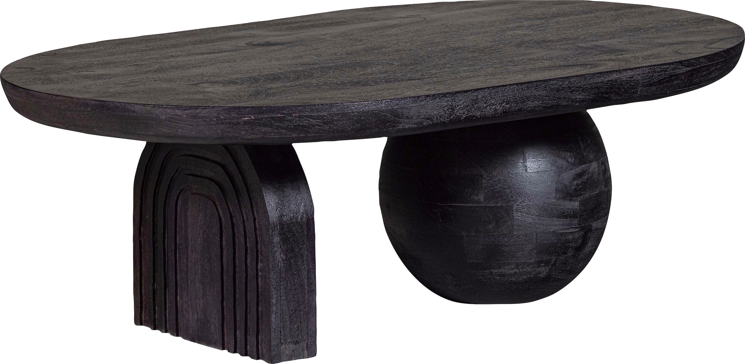 WOOOD Couchtisch »Steppe« aus Mangoholz, große Tischplatte, H 38 cm x B 110 cm