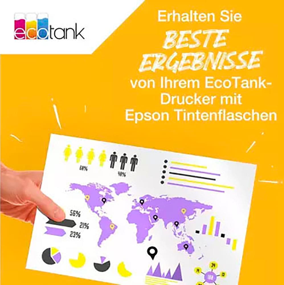 Epson Tintenpatrone »113 EcoTank Multipack (260 ml)«, (Packung, 4 St.)