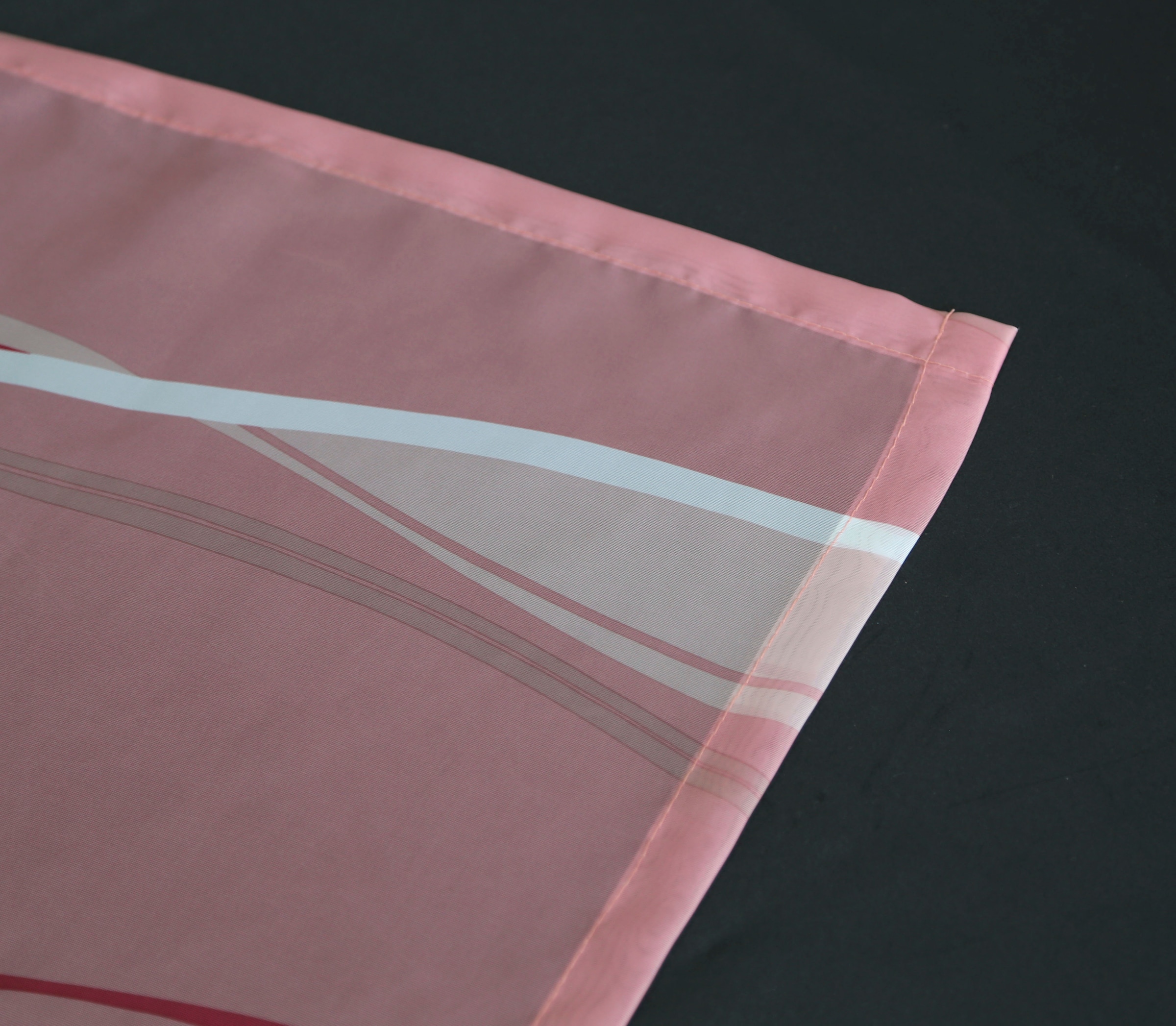 OTTO home Gardine »Dimona, 2er-Set, transparent, Kräuselband, Wellenmotiv« Kräuselband 2 Stk. tlg. 2er-Set, transparent, Voile, Polyester