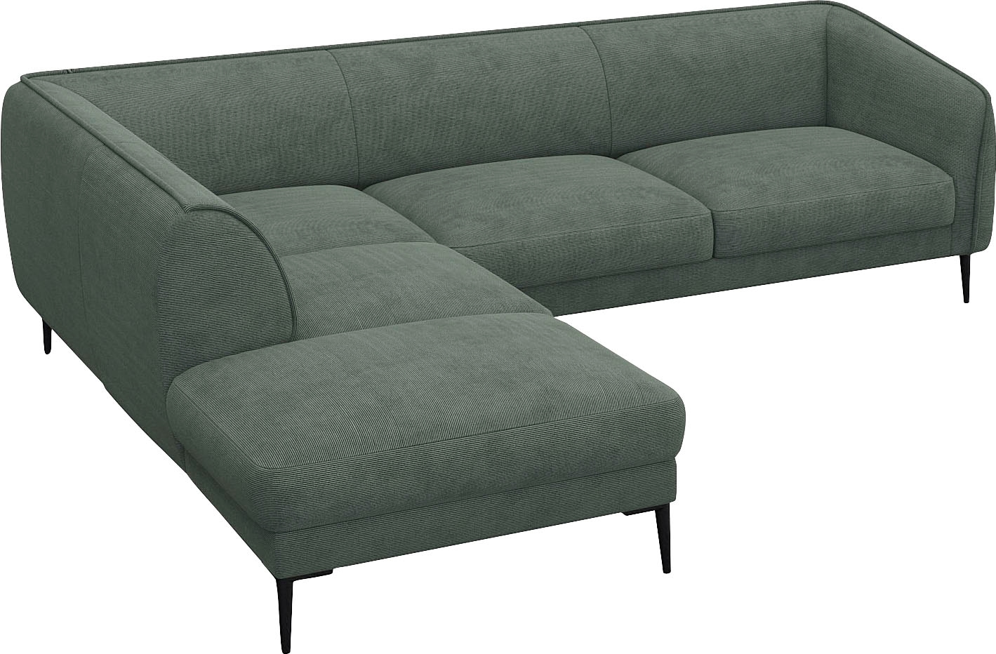 FLEXLUX Ecksofa »Belle Designsofa, L-Form, B/T 268/209 cm«, Skandinavisches Design, In hochwertiger Verarbeitung