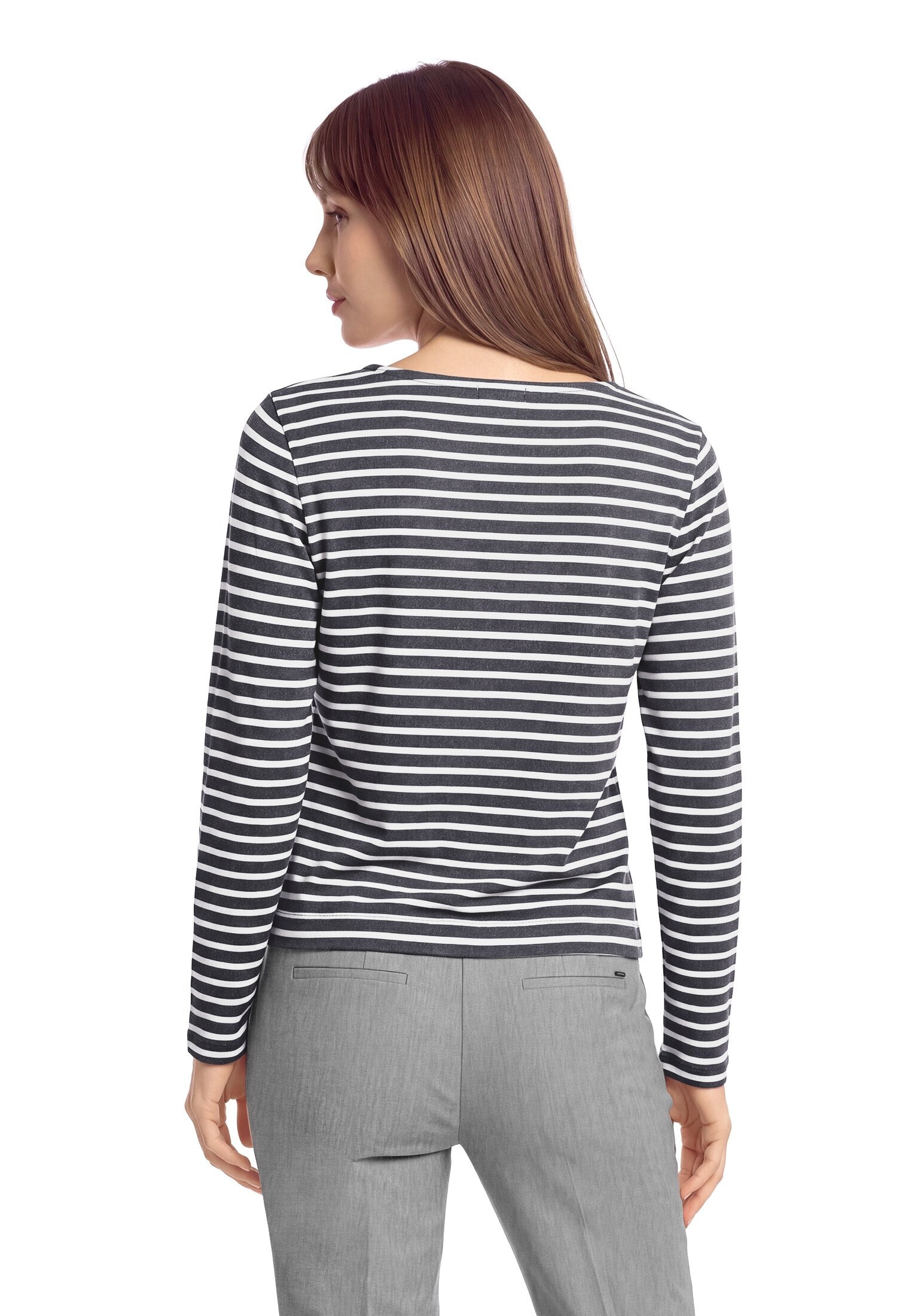 Betty&Co Rundhalsshirt »Casual-Shirt mit U-Boot-Ausschnitt«