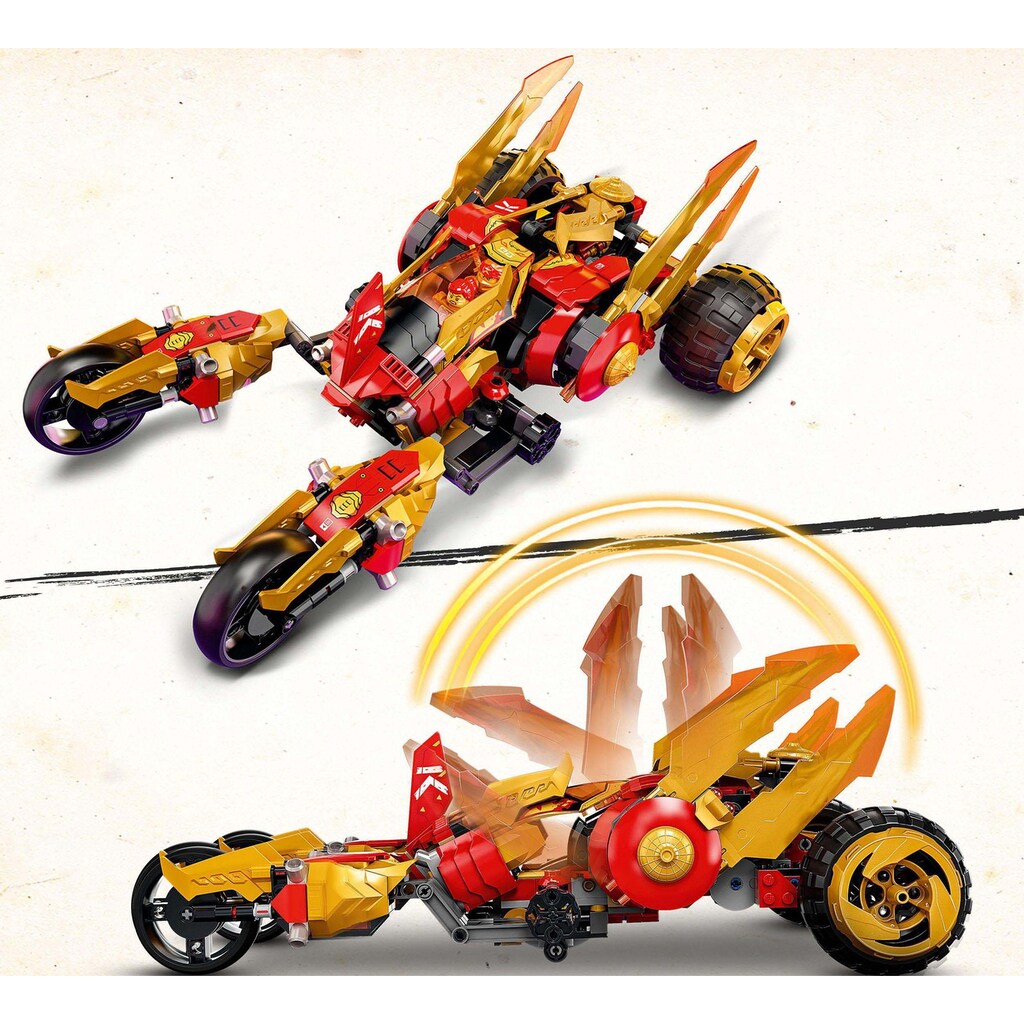 LEGO® Konstruktionsspielsteine »Kais Golddrachen-Raider (71773), LEGO® NINJAGO«, (624 St.)