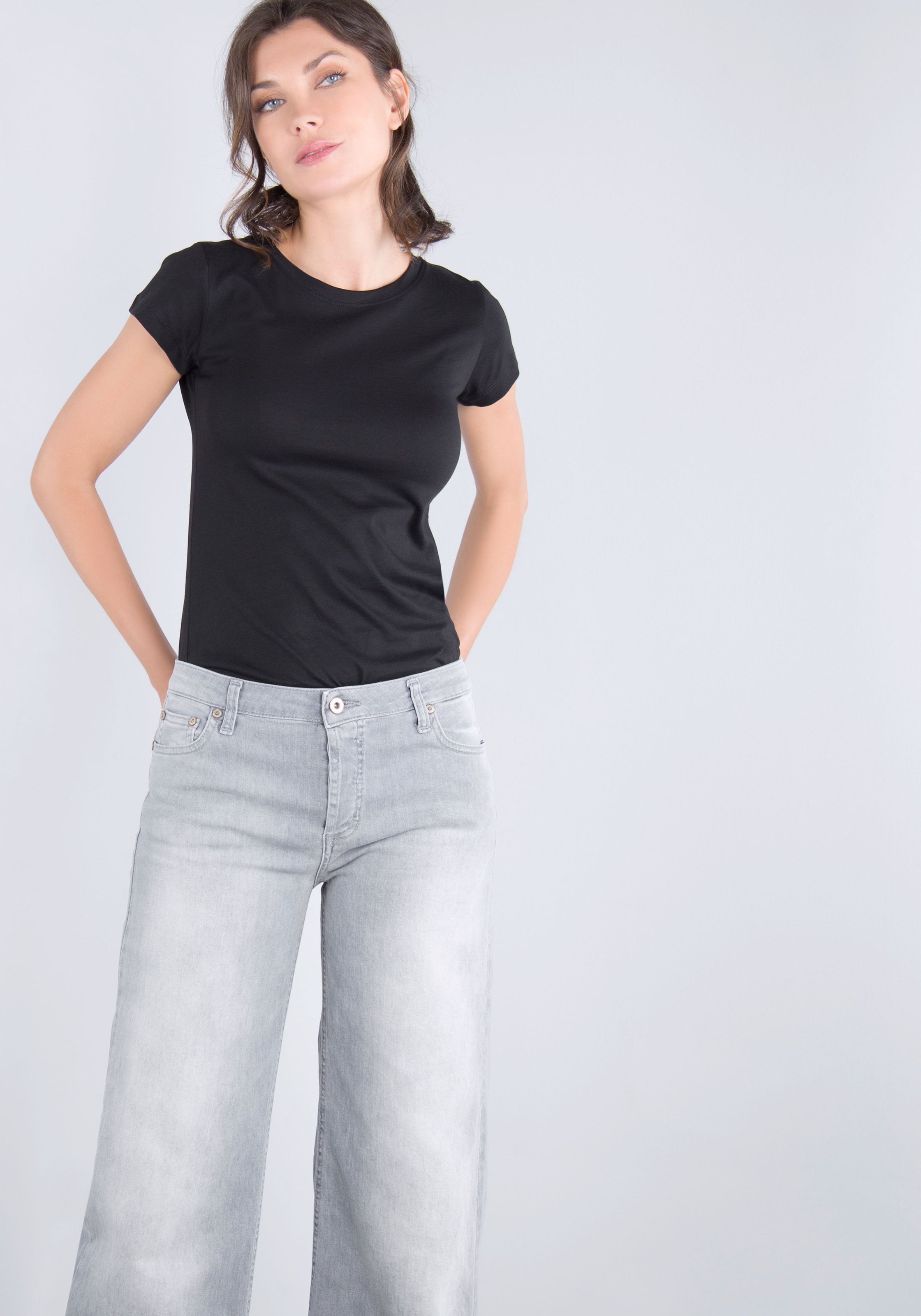 Please Jeans 5-Pocket-Jeans, mit weitem Bein und Fade-Out Effekten