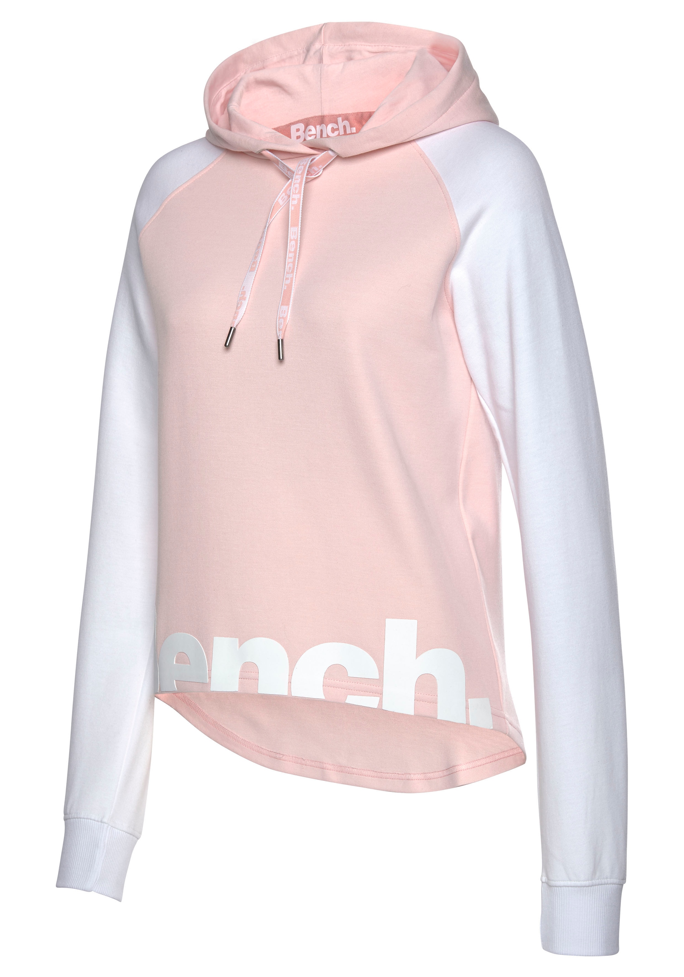 Bench. Loungewear Kapuzensweatshirt, mit farblich abgesetzten Ärmeln und Logodruck, Loungeanzug, Hoodie