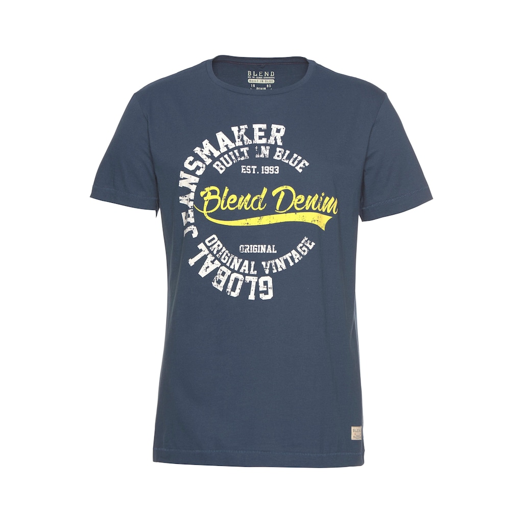 Blend T-Shirt, mit Markenprint
