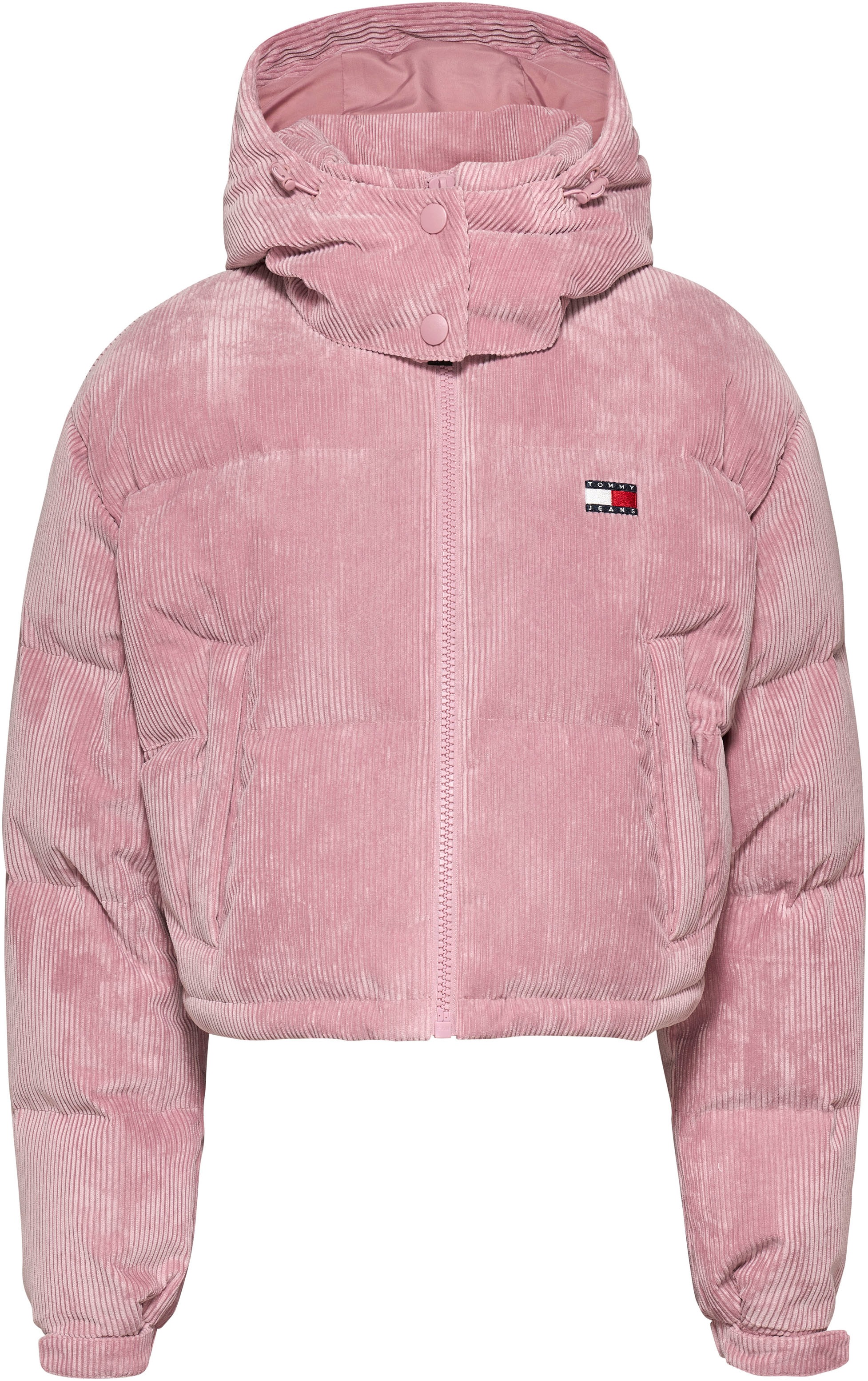 Tommy Jeans Steppjacke »TJW WASHED CORD CRP ALASKA«, mit Kapuze, aus Cord
