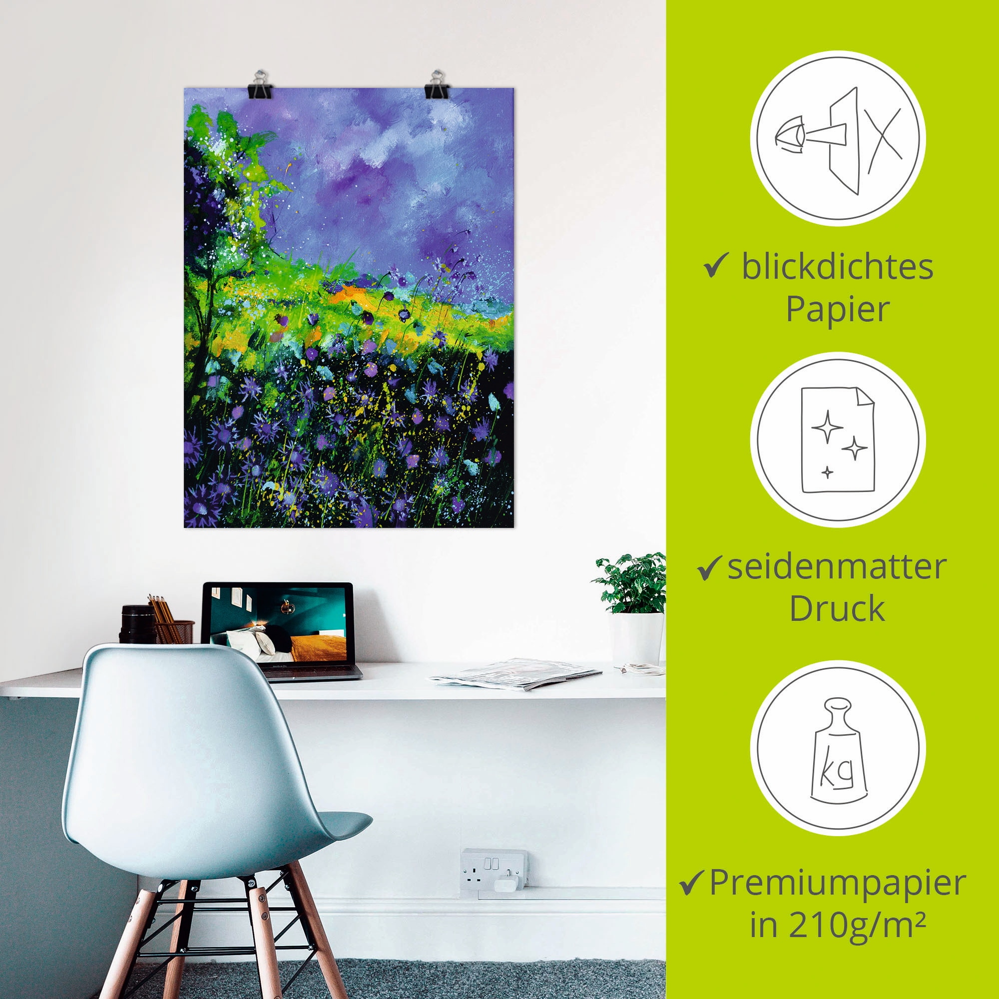 Artland Poster »Wilde Blumen« Blumenwiese 1 Stk. tlg. ohne Rahmen