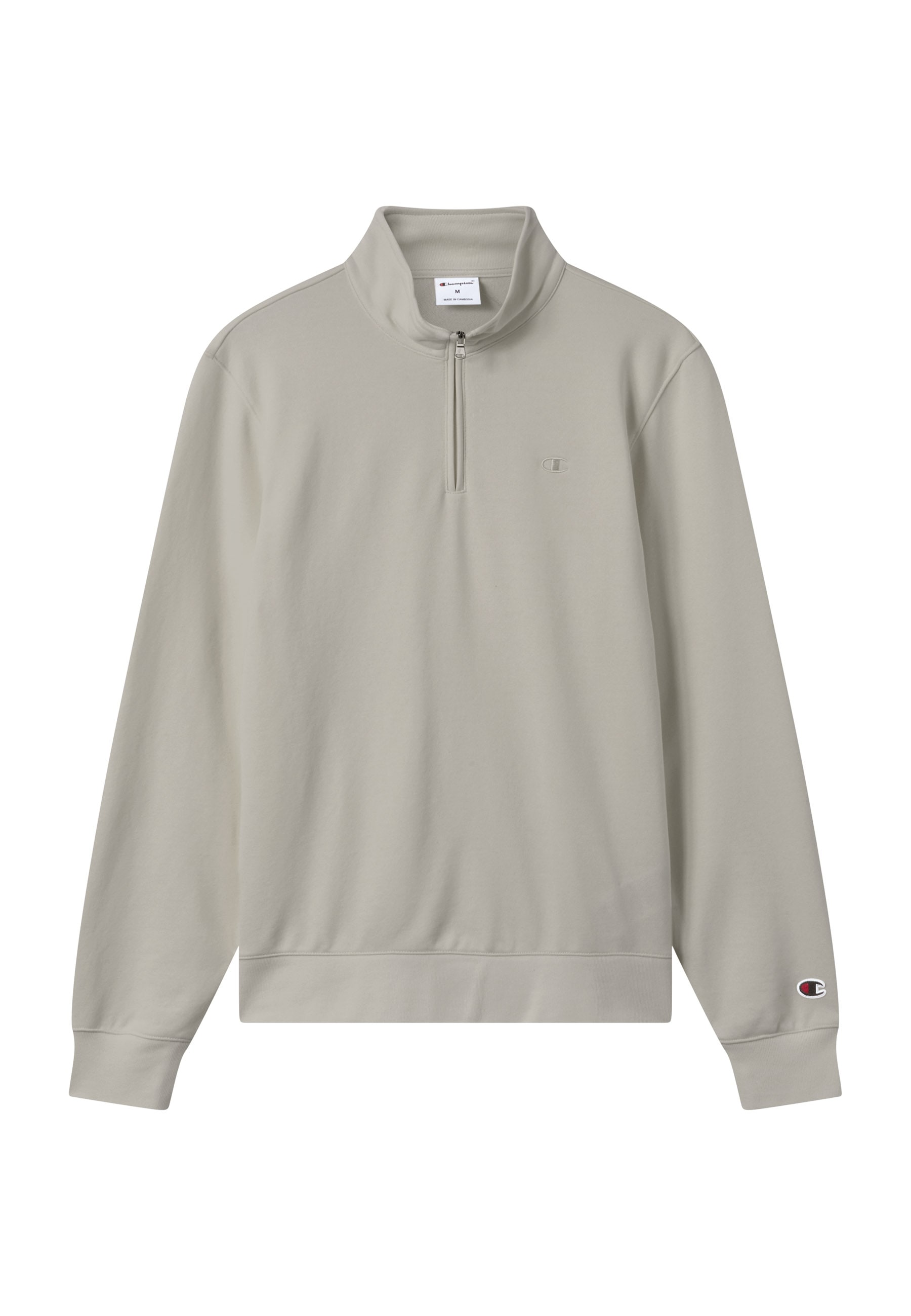 Champion Sweatshirt »ICONS TONAL Half Zip Sweatshirt«, mit halbem Reißverschluss, aus Baumwolle und Polyester, normale Länge
