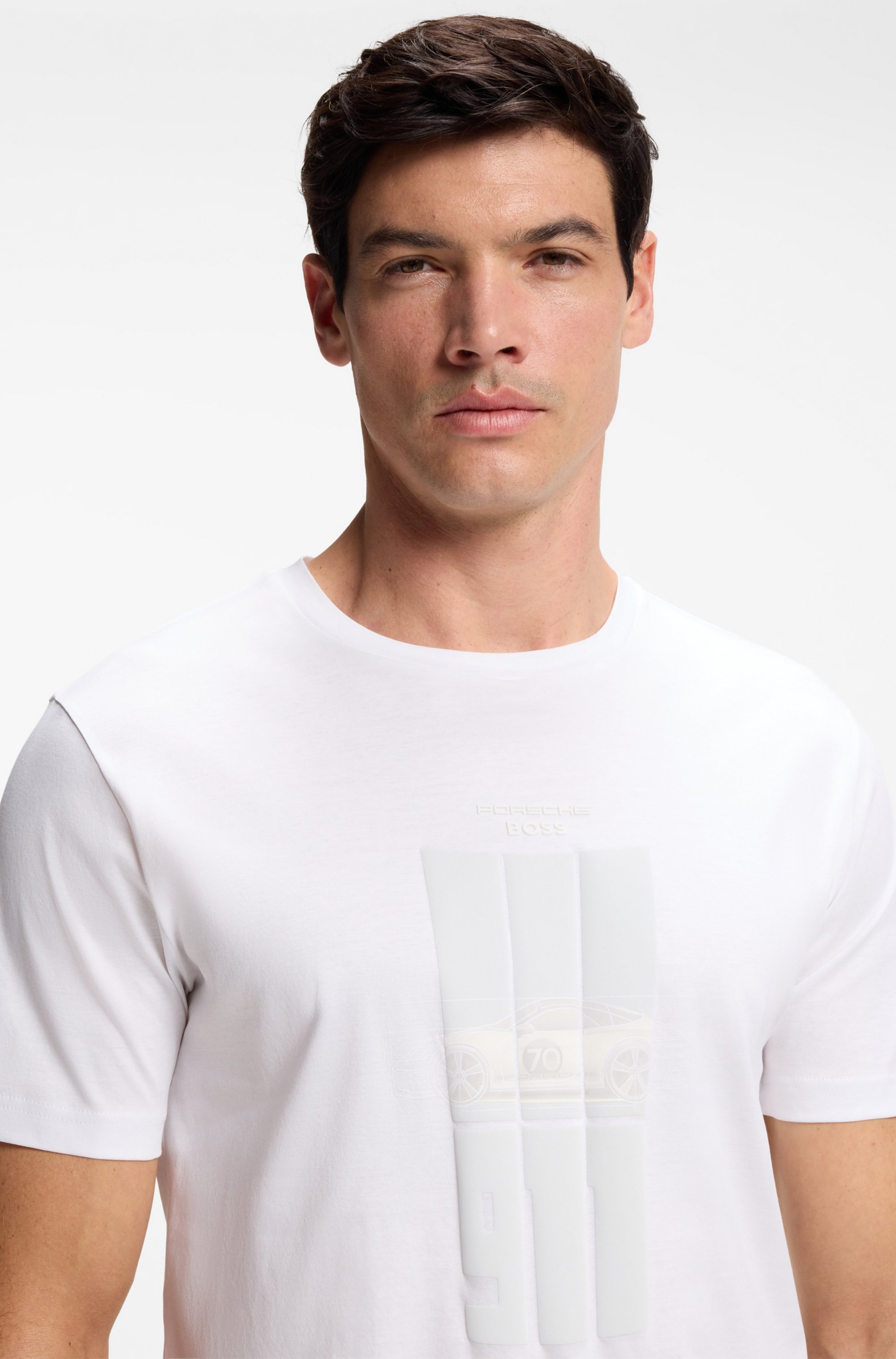 BOSS GREEN T-Shirt »Porsche Spirit 70 Capsule Collection« Premium Herrenmode Innovative Geruchskontroll-Technologie HEIQ MINT