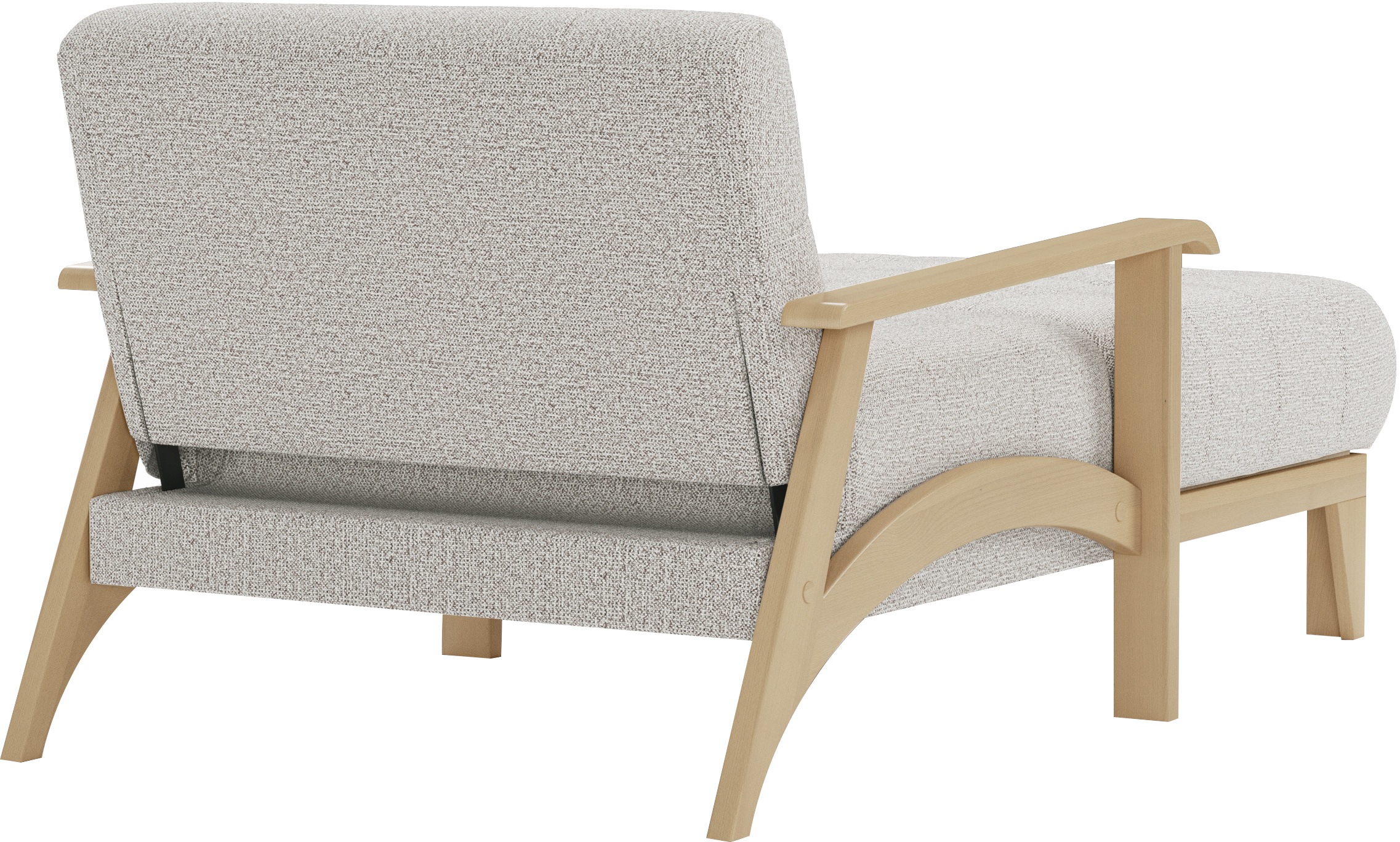 sit&more Recamiere »Billund«, Armlehnen aus Buchenholz in natur, verschiedene Bezüge und Farben