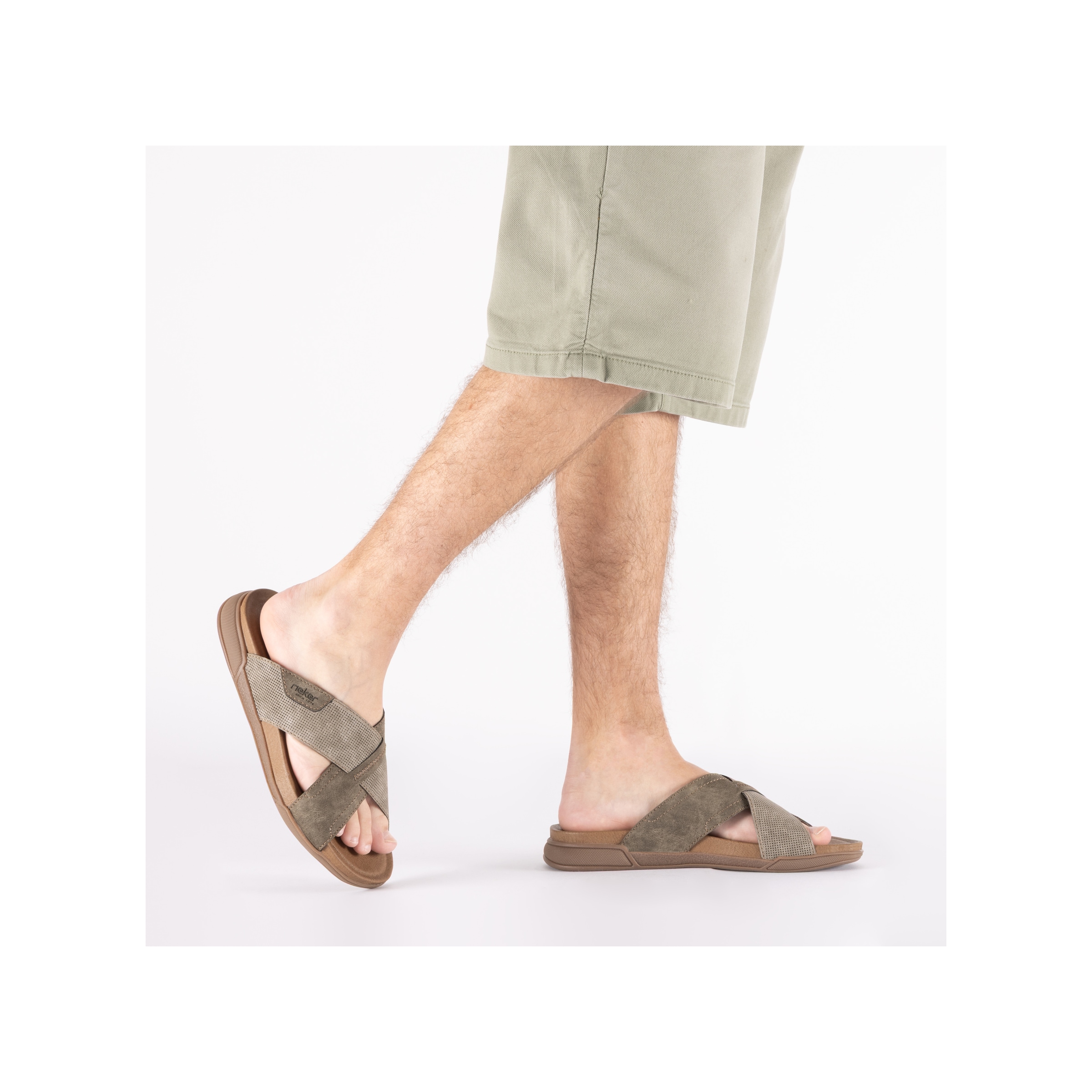 Rieker Pantolette  Sommerschuh, Hausschuh, Urlaubsschuh in bequemer Form