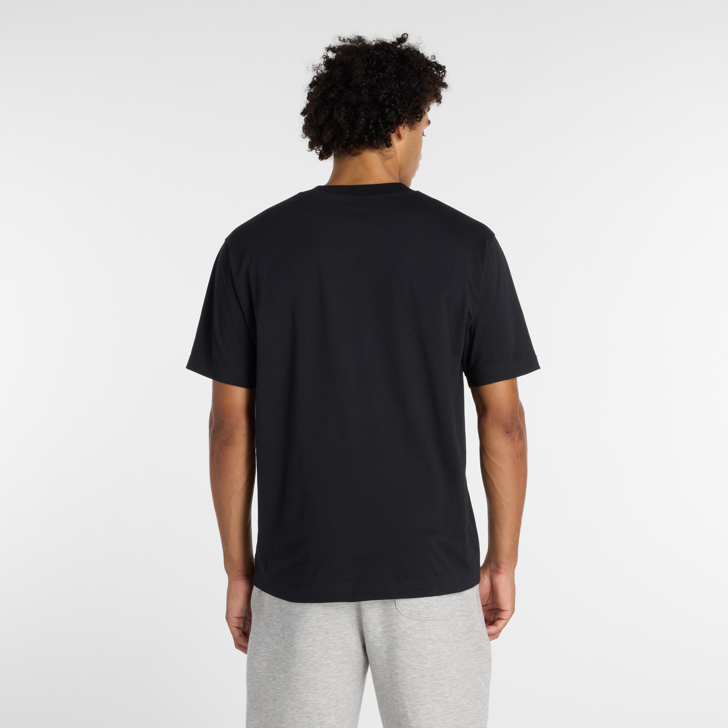 New Balance Funktionsshirt Kurzarm, mit Rundhalsausschnitt, aus Baumwolle und Polyester