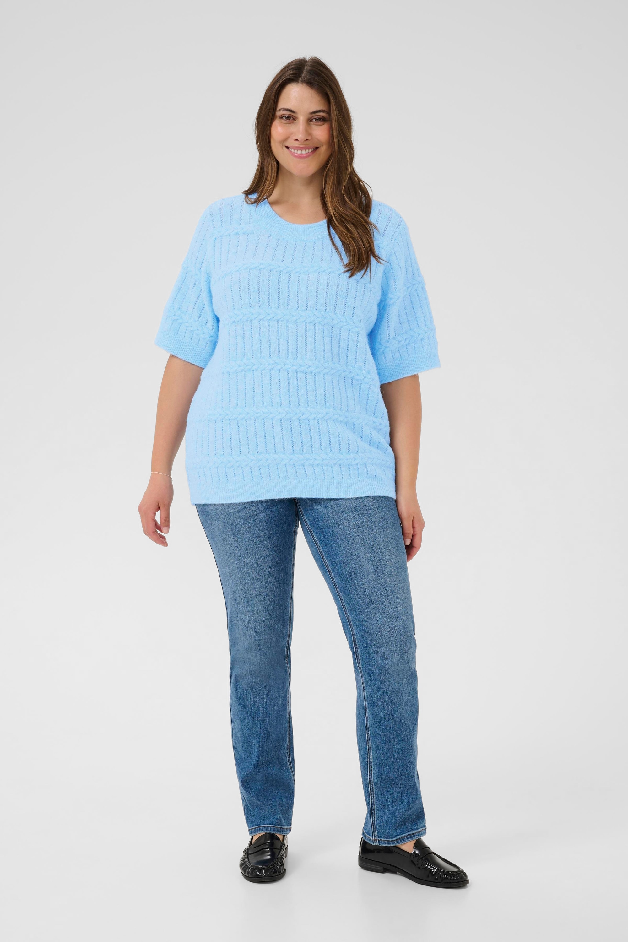 KAFFE Curve Strickpullover »Damen Strickpullover KCminia«