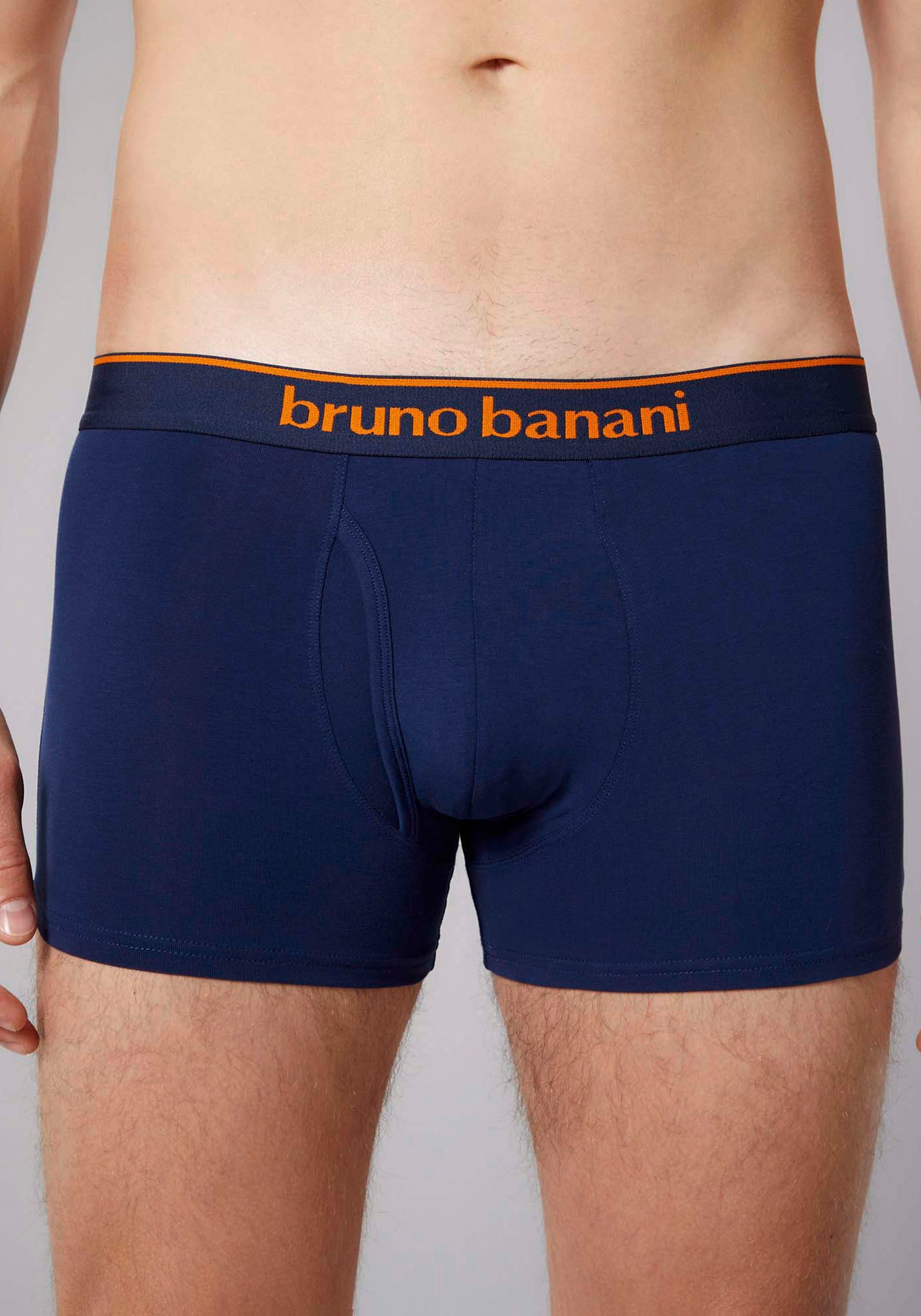 Bruno Banani Boxershorts »Short 2Pack Quick Access«, (Packung, 2er-Pack), Kontrastfarbene Details