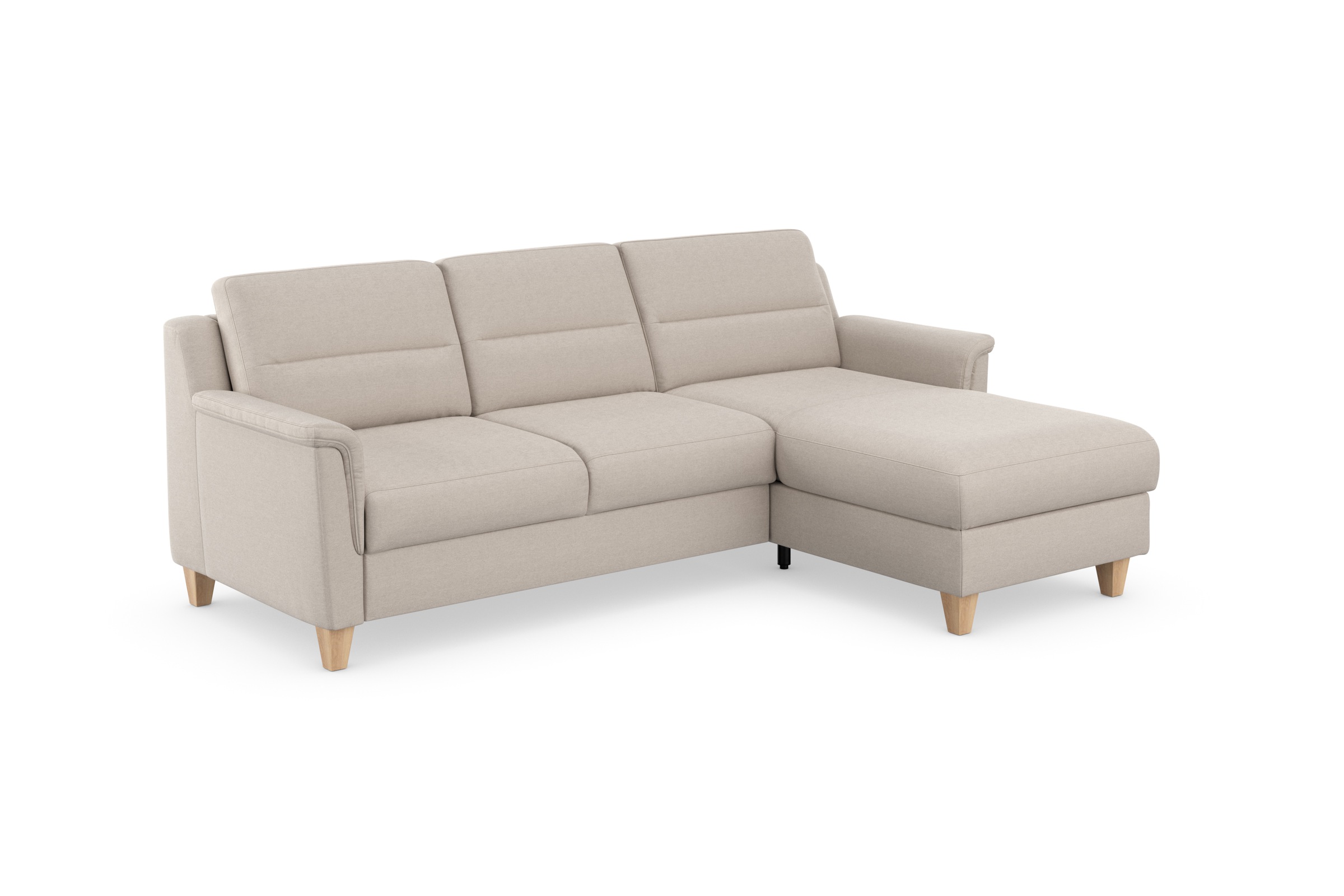 sit&more Ecksofa »Farö L-Form«, inklusive Federkern, wahlweise mit Bettfunktion und Bettkasten