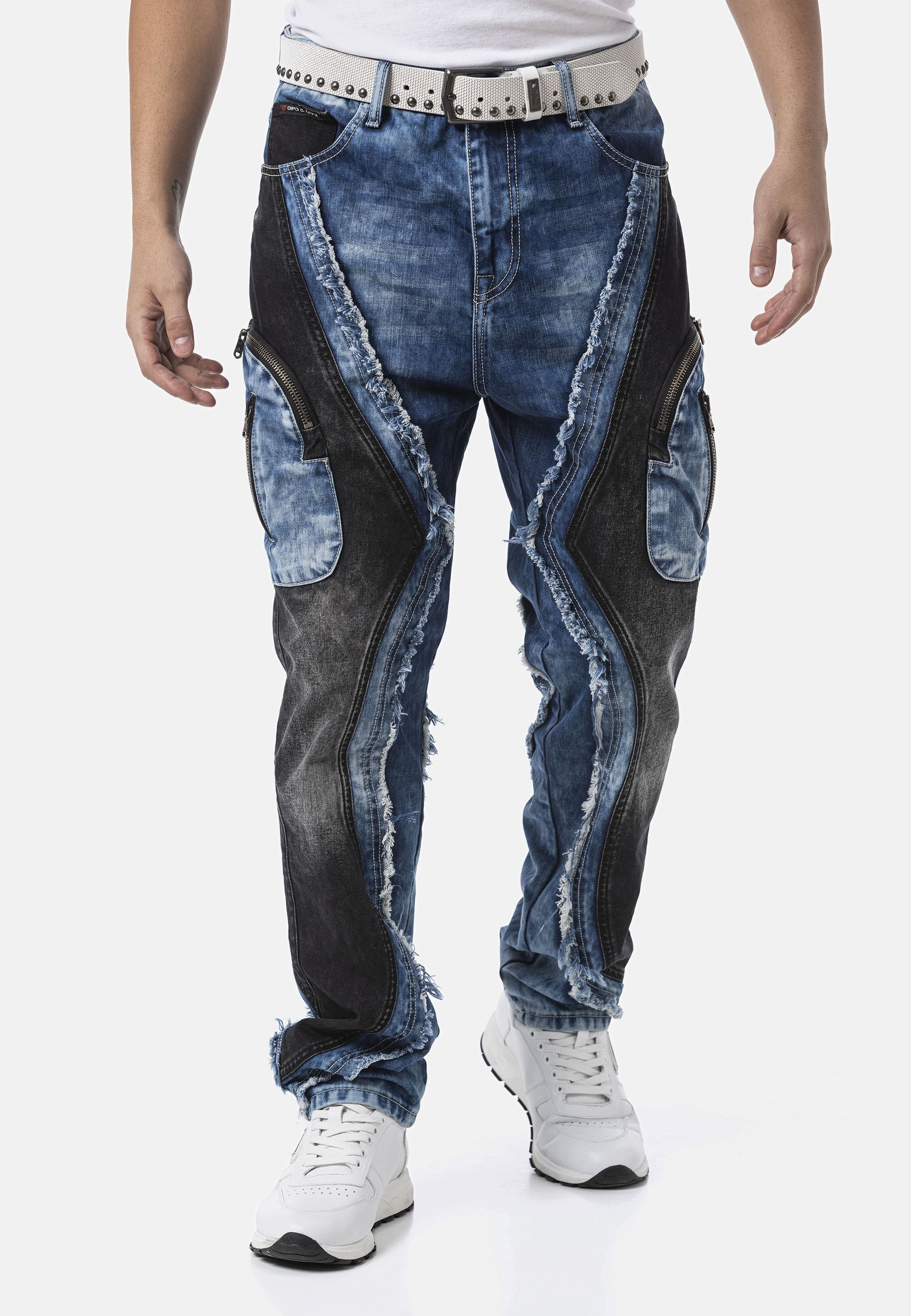 Cipo & Baxx Loose-fit-Jeans »Cipo & Baxx Jeanshose CD909« mit Loose Fit Denim