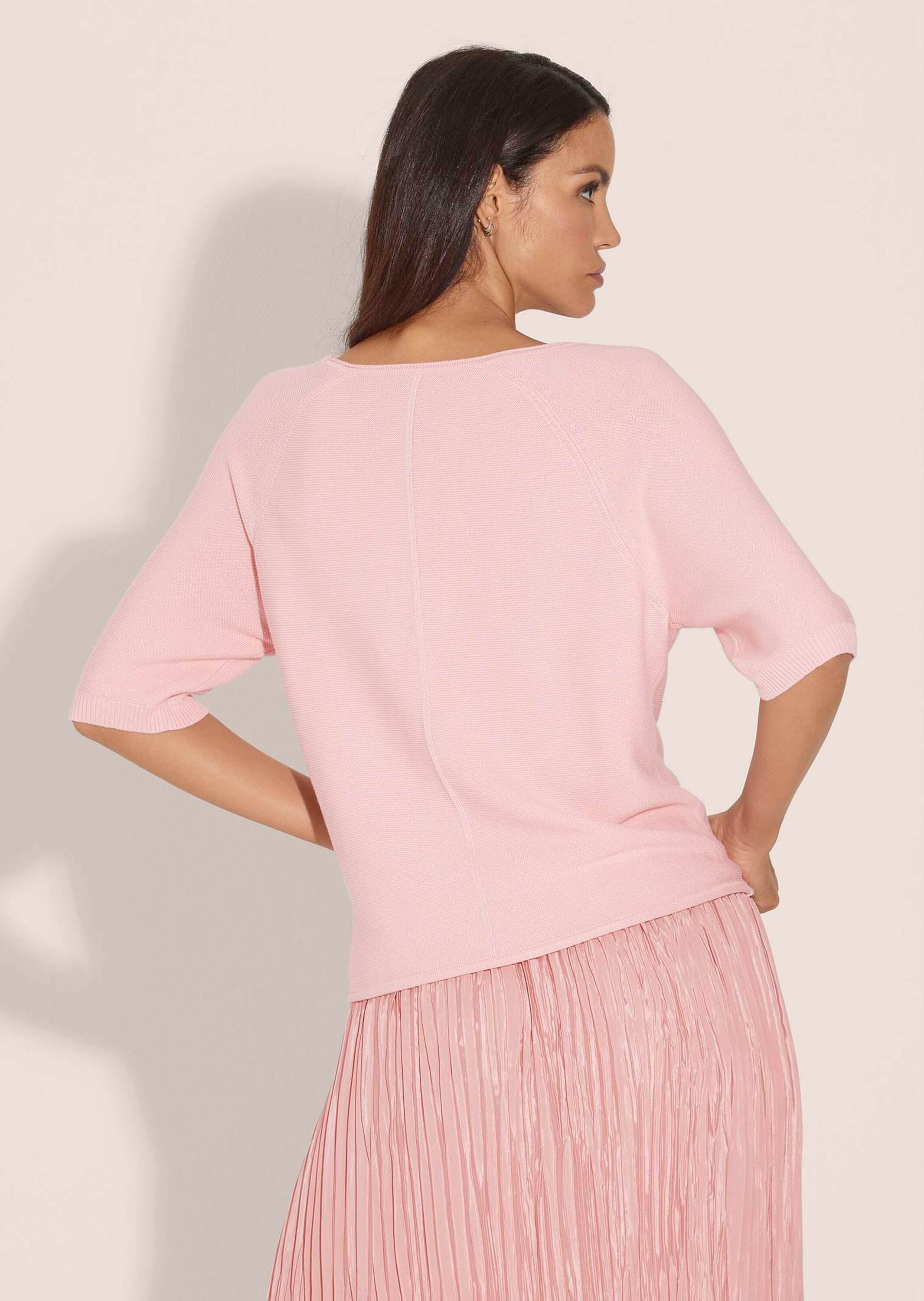 MADELEINE Longpullover »Pullover Halbarm-Pullover in kastiger Form«