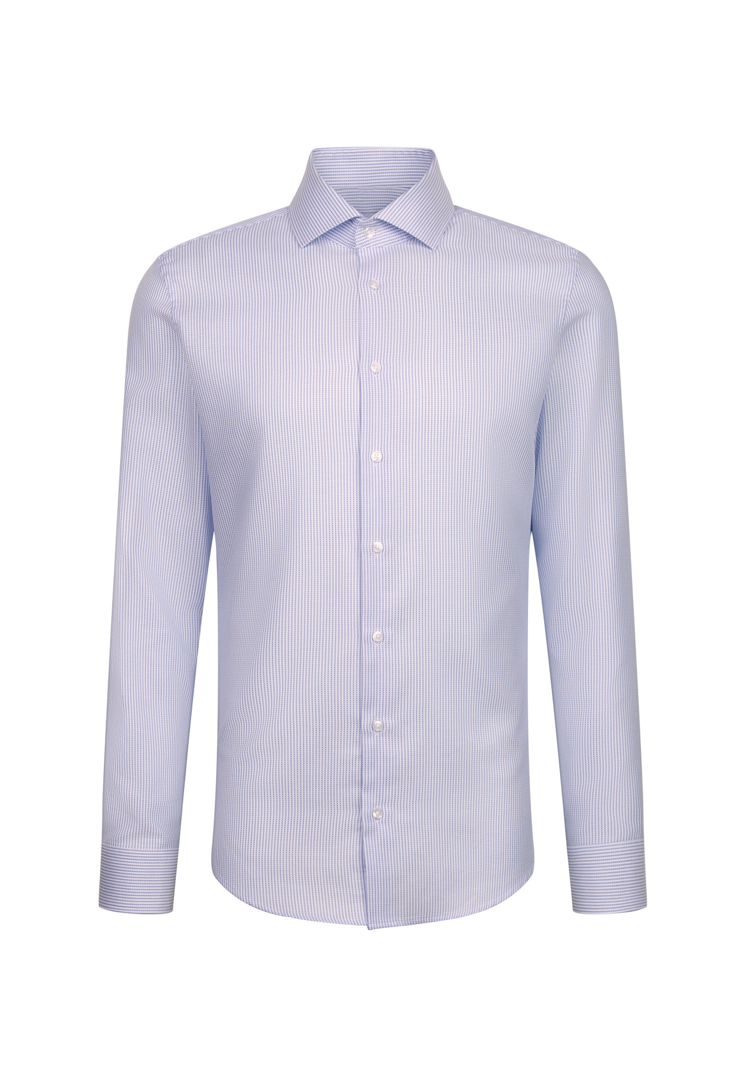 seidensticker Businesshemd »Schwarze Rose« Slim 1/1 Kentkragen Struktur