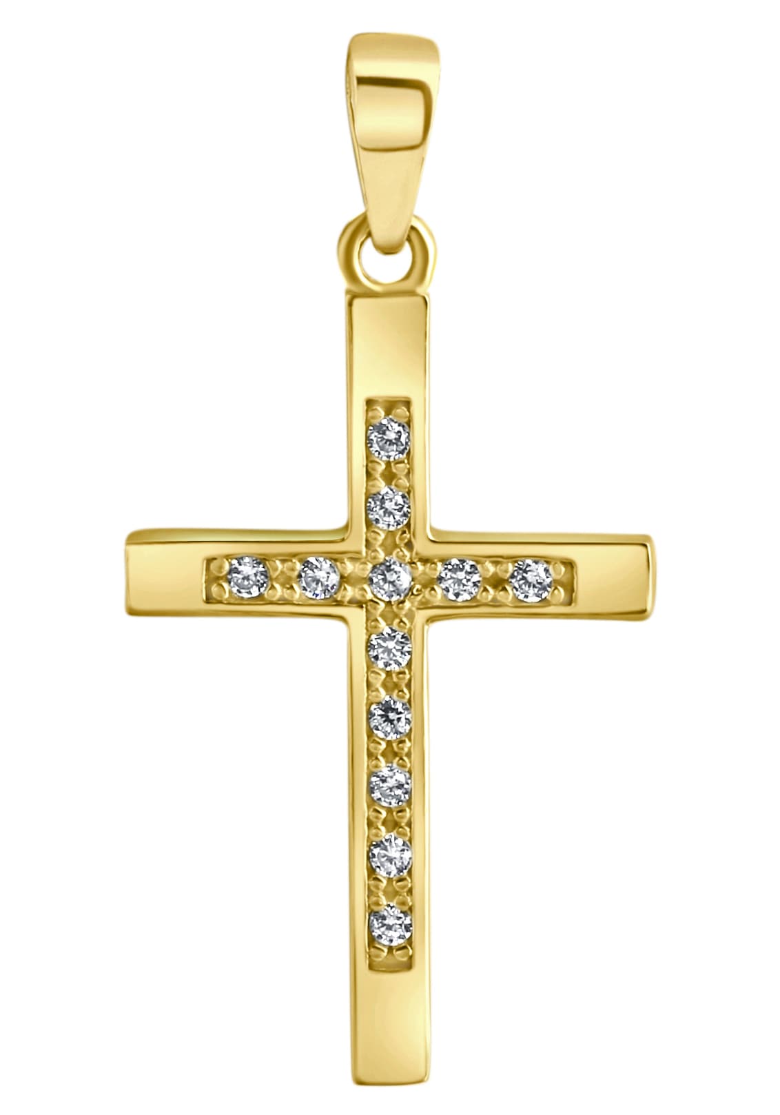 bestellen Firetti auf Zirkonia »Kreuz«, Raten mit Kreuzanhänger (synth.)
