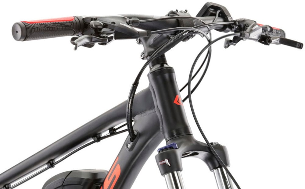 Kross E-Bike »E-MTB Hexagon Boost 1.0 522 29 Zoll schwarz«, 24 Gang, Shimano, ACERA M3020, Heckmotor 250 W, Pedelec, Elektrofahrrad für Damen und Herren