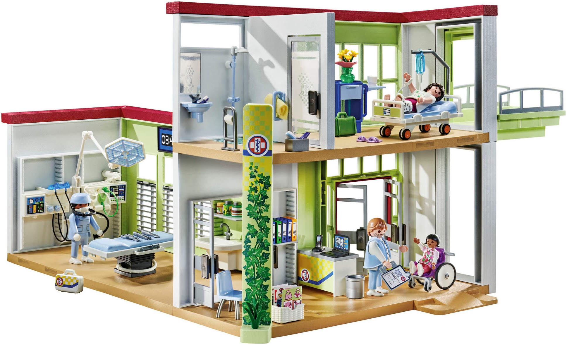 Playmobil® Konstruktions-Spielset »Modernes Krankenhaus (71615), Action Heroes«, (165 St.), Made in Europe