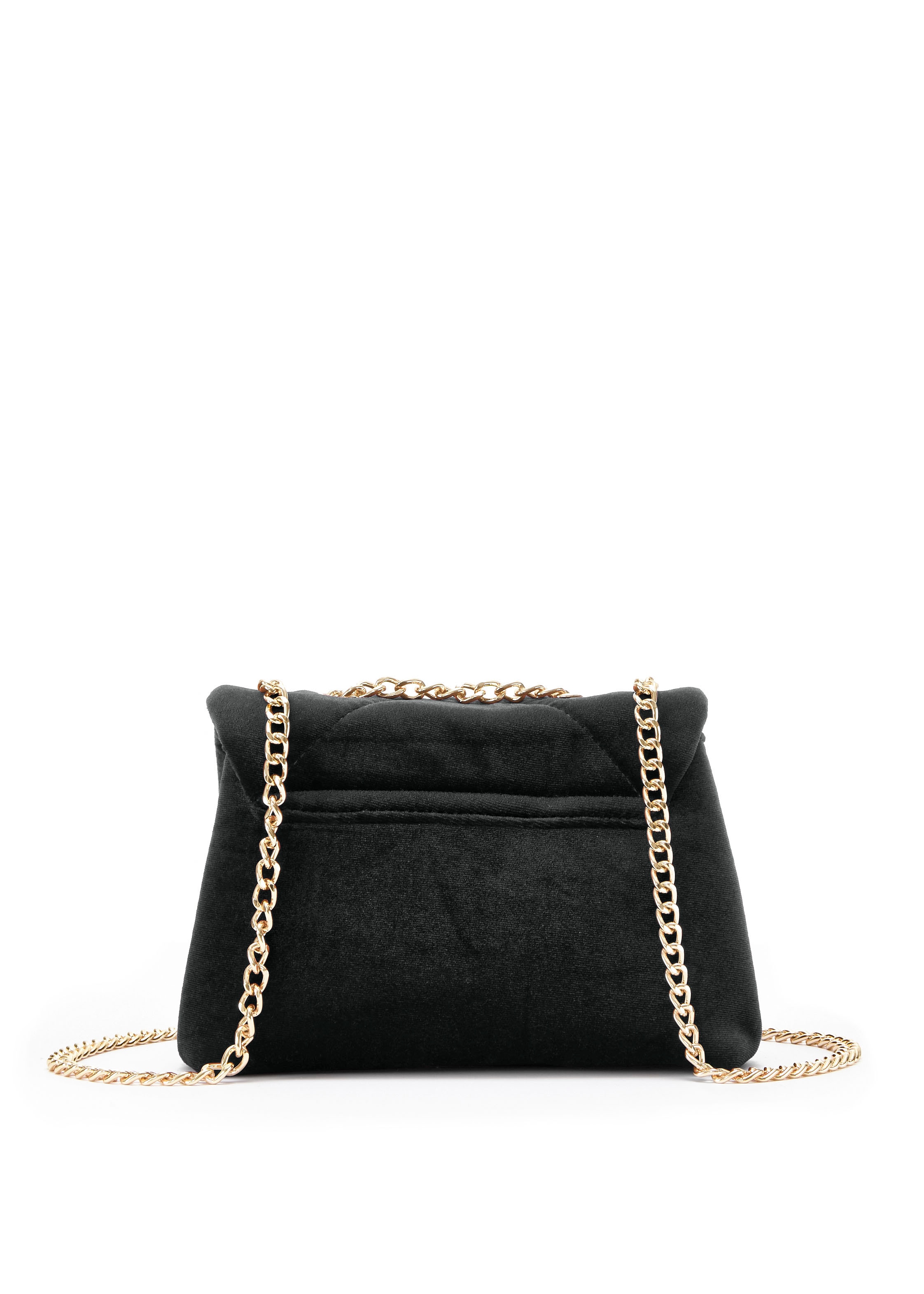 Vivance Handtasche, Mini Bag, Umhängetasche, Kettentasche in Samt-Optik, Schultertasche