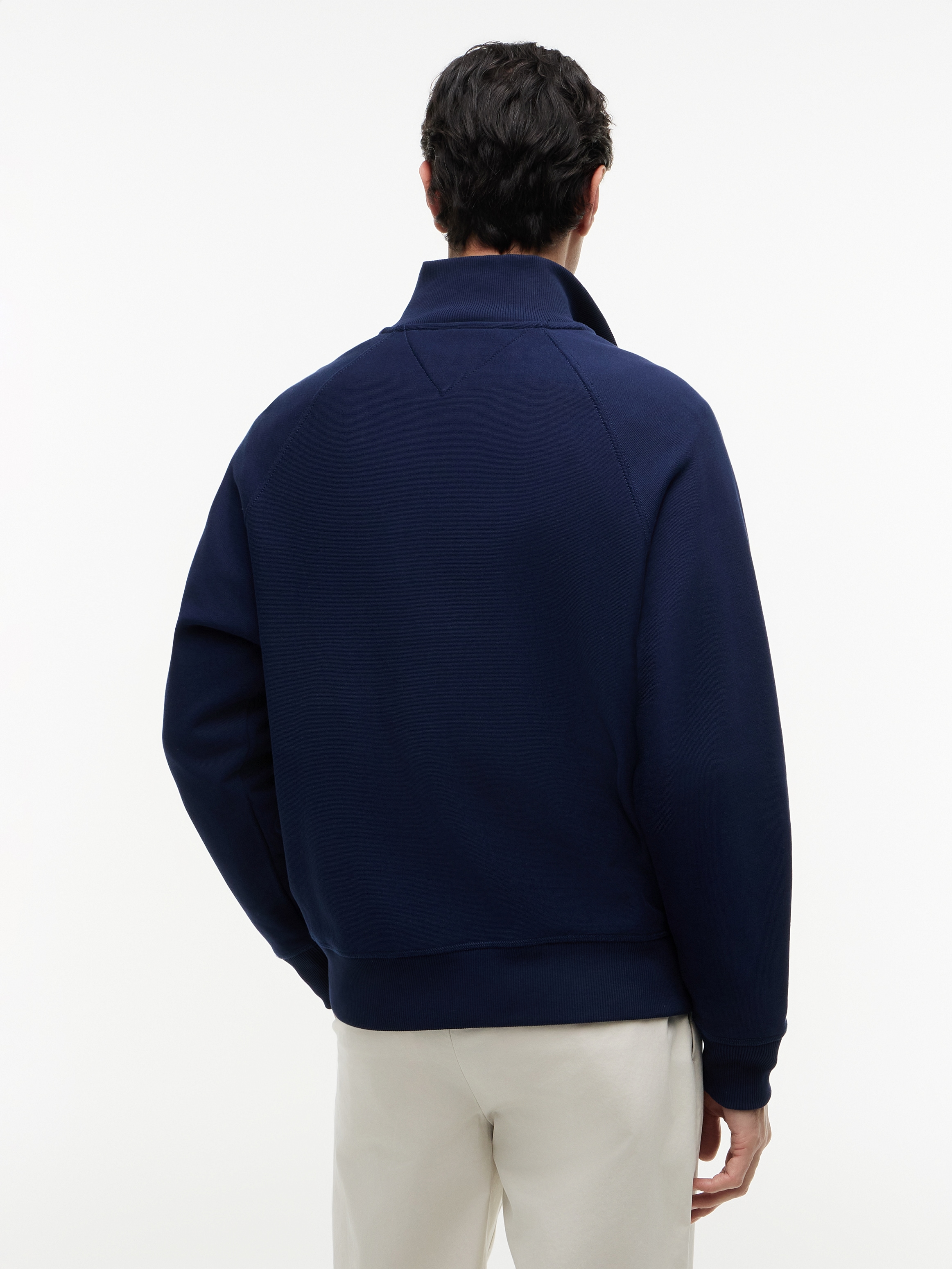 Tommy Hilfiger Sweatshirt »TOMMY FLAG ELEVATED 1/4 ZIP«, Stehkragen mit Reißverschluss
