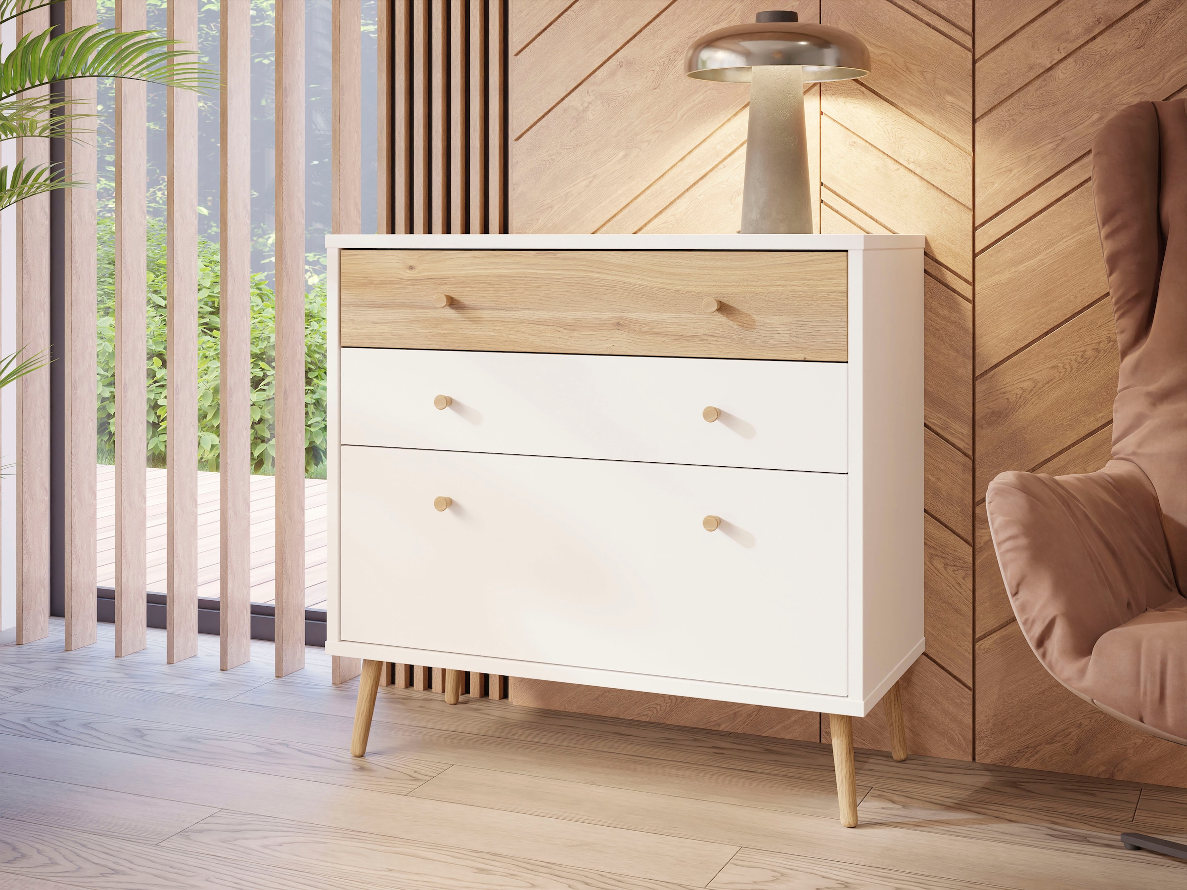 FORTE Kommode »Harllson EasyKlix by Forte«, die neue geniale Art Möbel aufzubauen